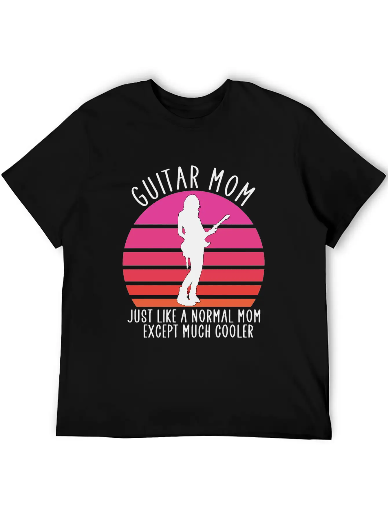 Guitar Mom Unisex Short Sleeve Soft Cotton T-Shirt – Casual Everyday Wear