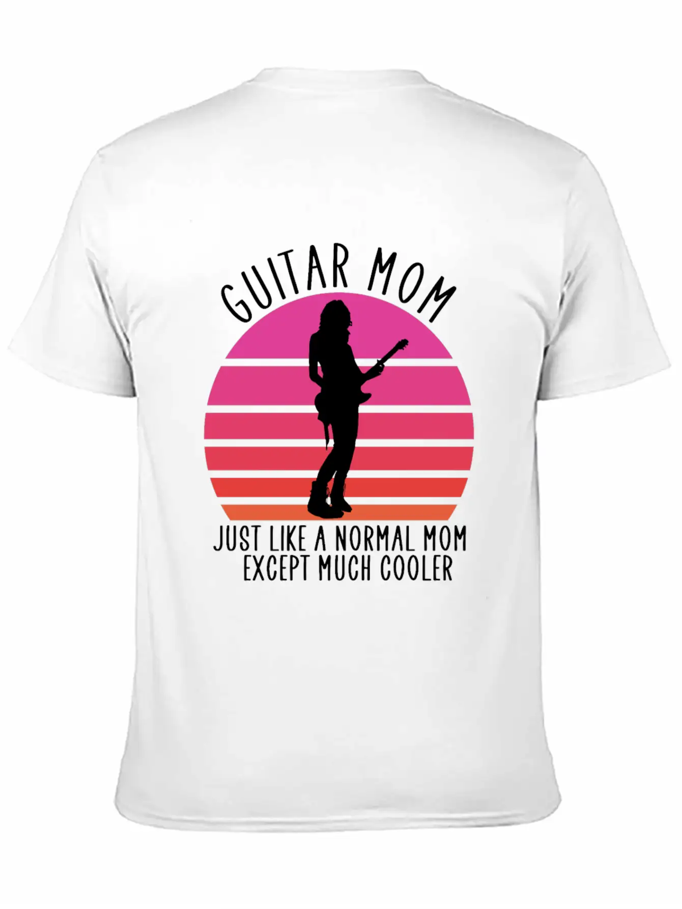 Guitar Mom Unisex Short Sleeve Soft Cotton T-Shirt – Casual Everyday Wear