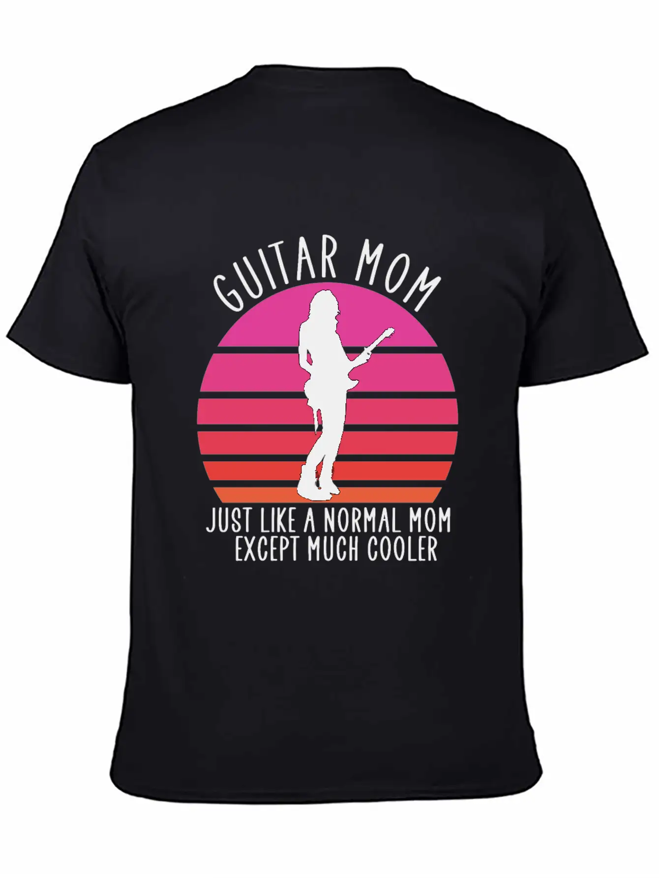 Guitar Mom Unisex Short Sleeve Soft Cotton T-Shirt – Casual Everyday Wear