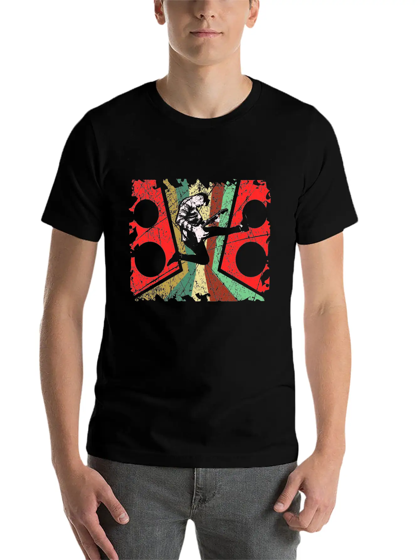 Guitar Music Unisex Short Sleeve Soft Cotton T-Shirt – Casual Everyday Wear