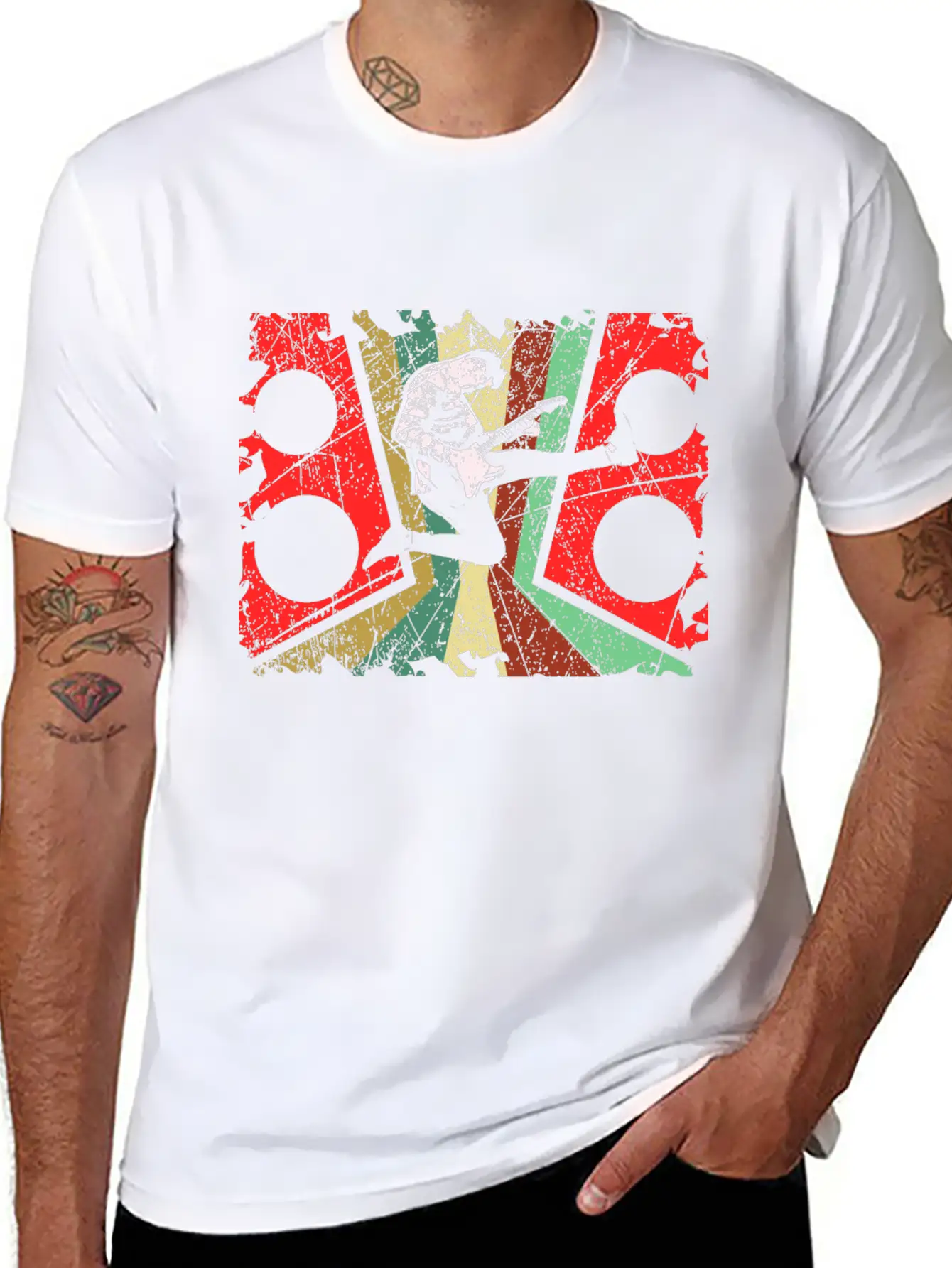 Guitar Music Unisex Short Sleeve Soft Cotton T-Shirt – Casual Everyday Wear