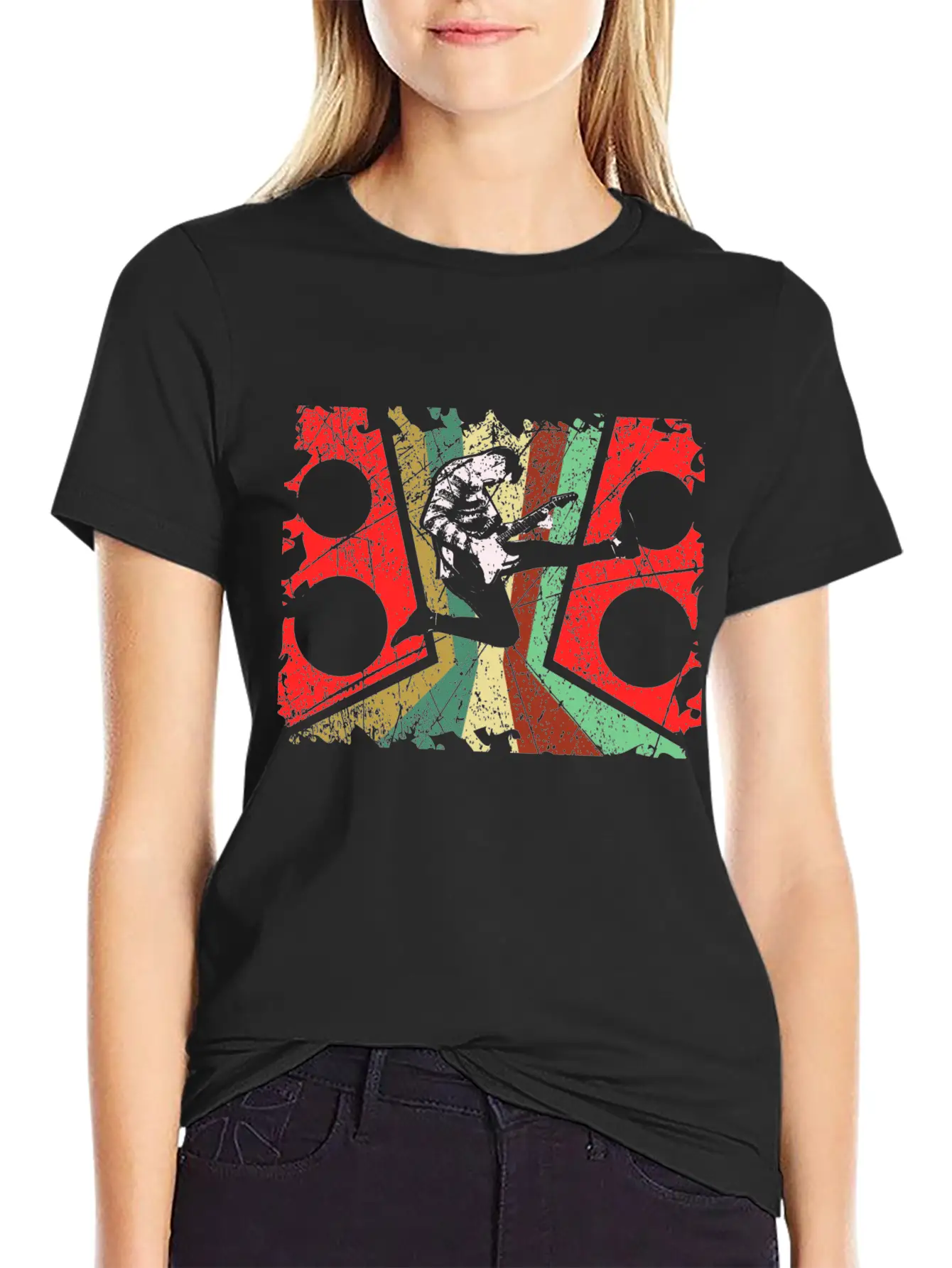 Guitar Music Unisex Short Sleeve Soft Cotton T-Shirt – Casual Everyday Wear