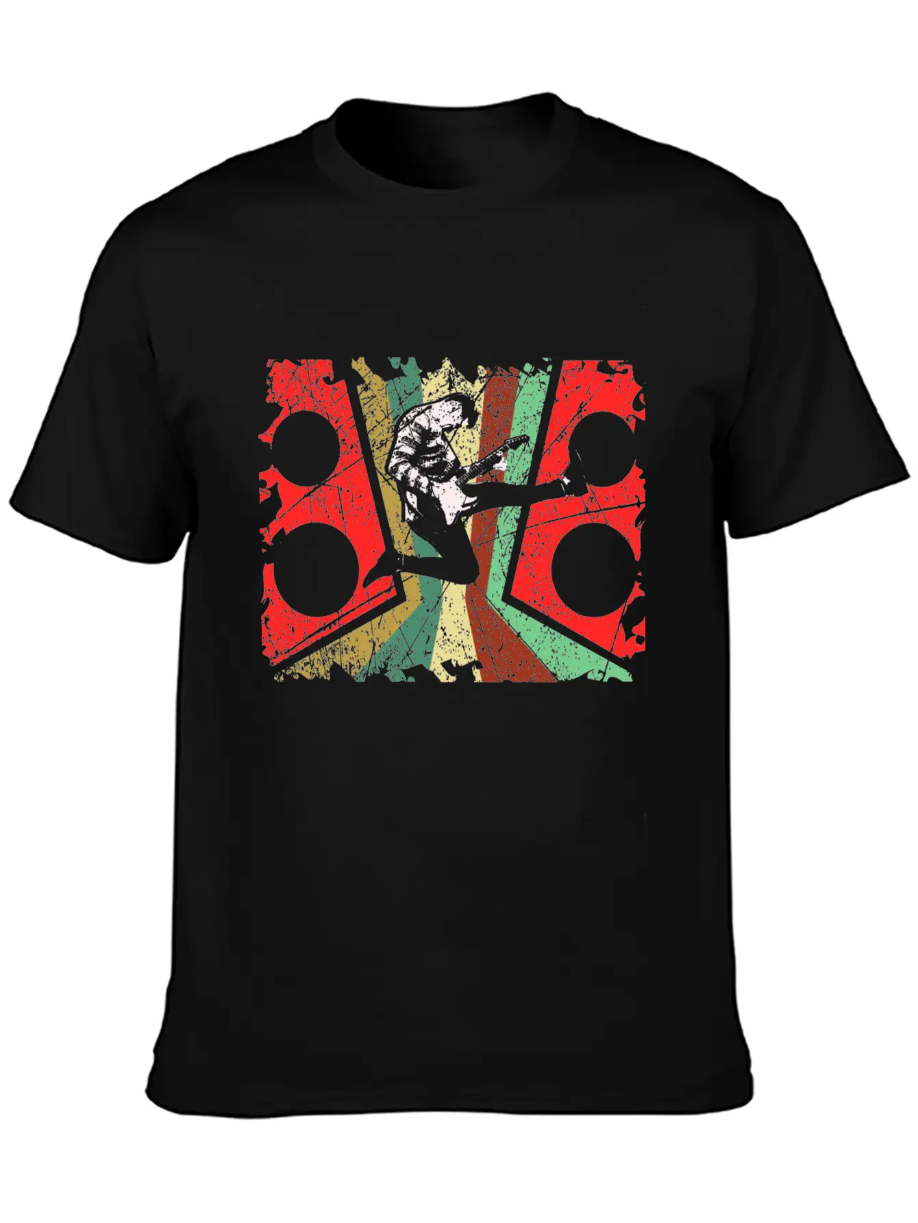 Guitar Music Unisex Short Sleeve Soft Cotton T-Shirt – Casual Everyday Wear