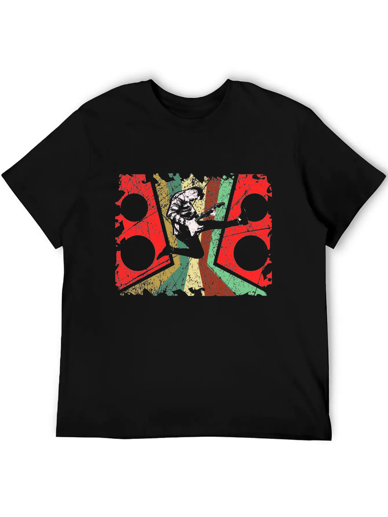 Guitar Music Unisex Short Sleeve Soft Cotton T-Shirt – Casual Everyday Wear