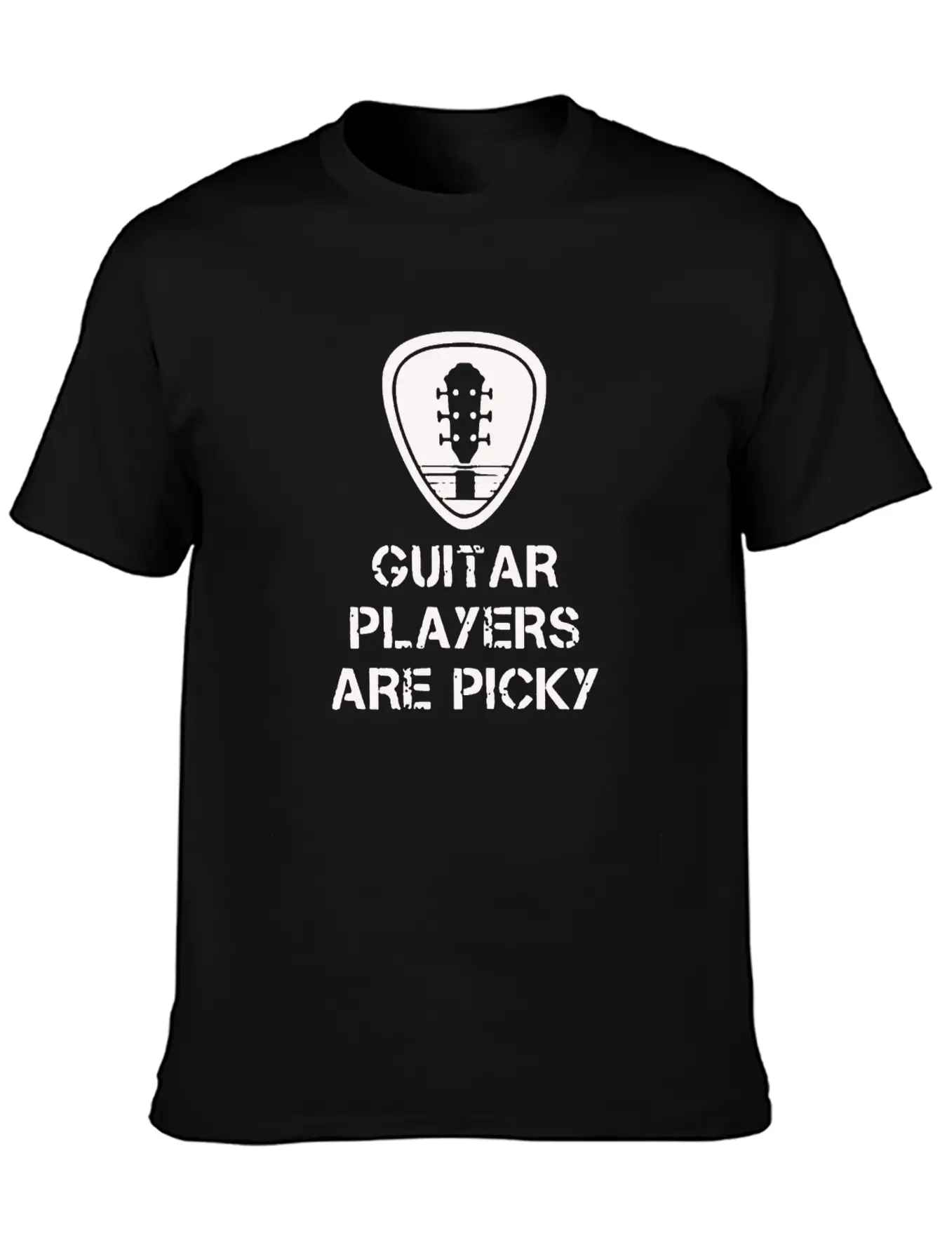 Guitar Players Unisex Short Sleeve Soft Cotton T-Shirt – Casual Everyday Wear