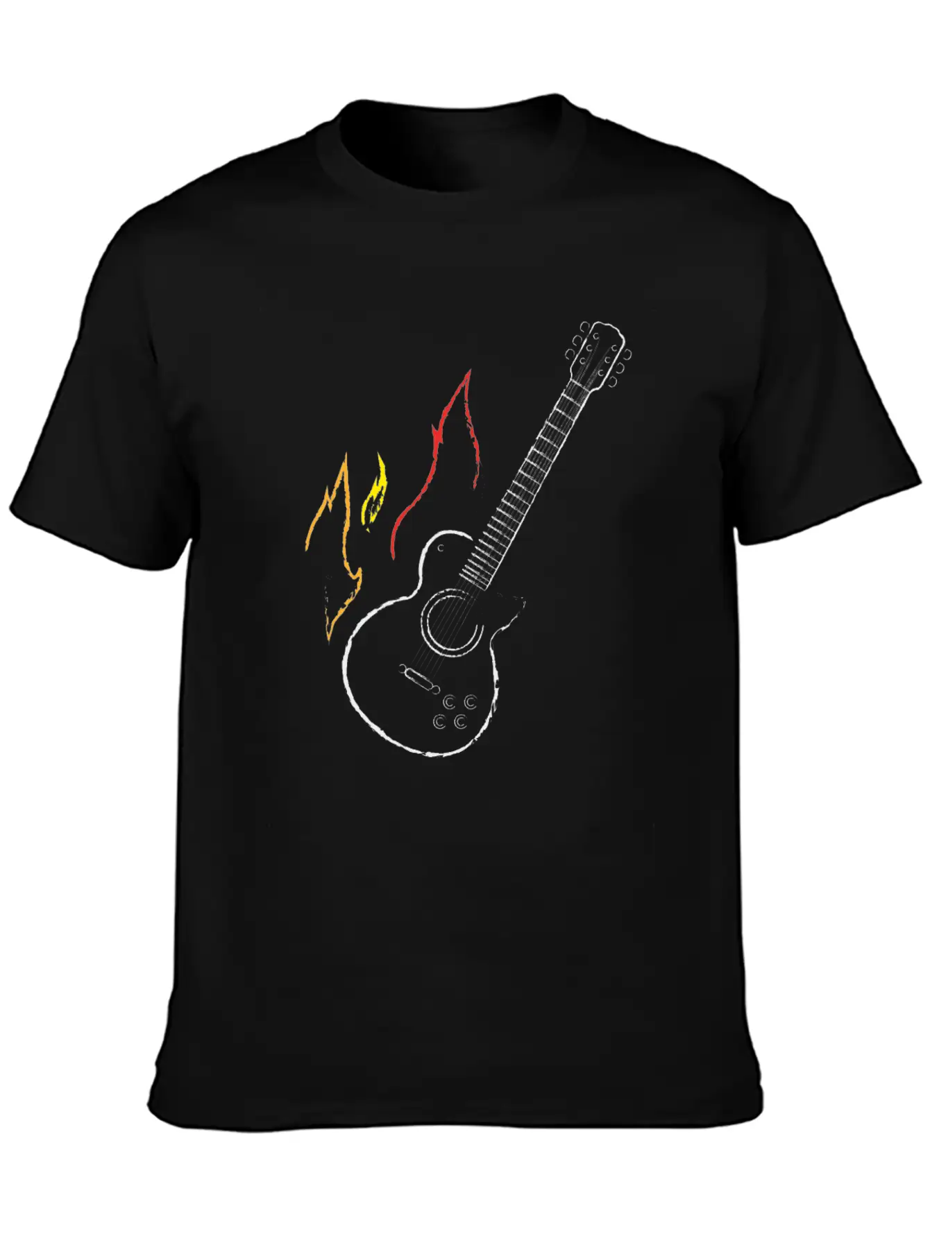 Guitar Rock Music Stylish Everyday T-Shirt – Unisex Basic Cotton Tee