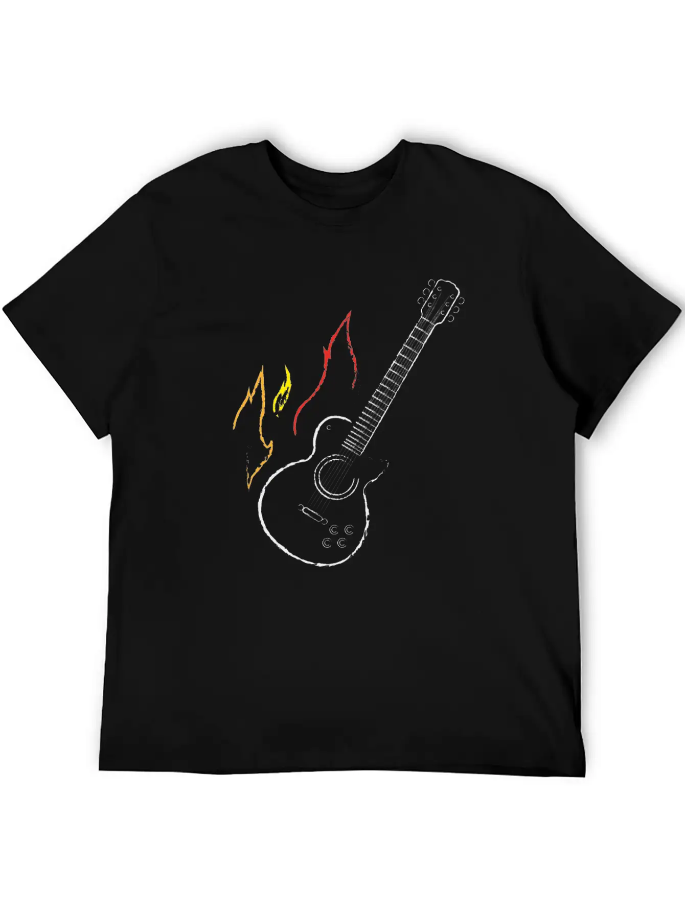 Guitar Rock Music Stylish Everyday T-Shirt – Unisex Basic Cotton Tee