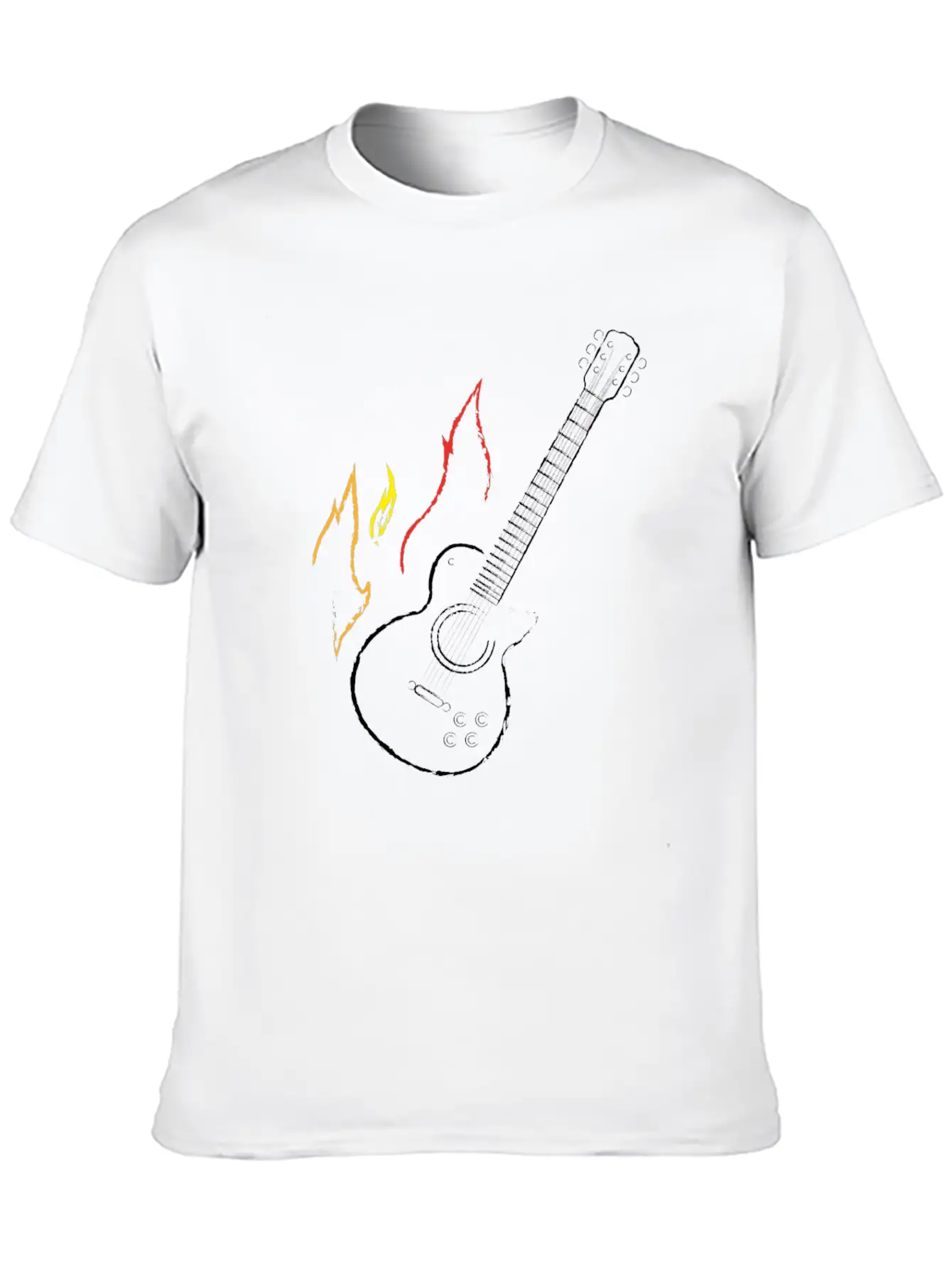 Guitar Rock Music Stylish Everyday T-Shirt – Unisex Basic Cotton Tee