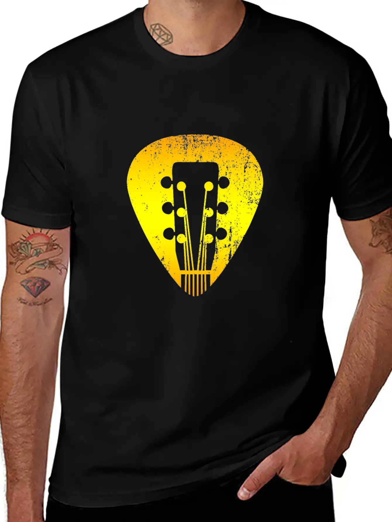 Guitar Stylish Everyday T-Shirt – Unisex Basic Cotton Tee