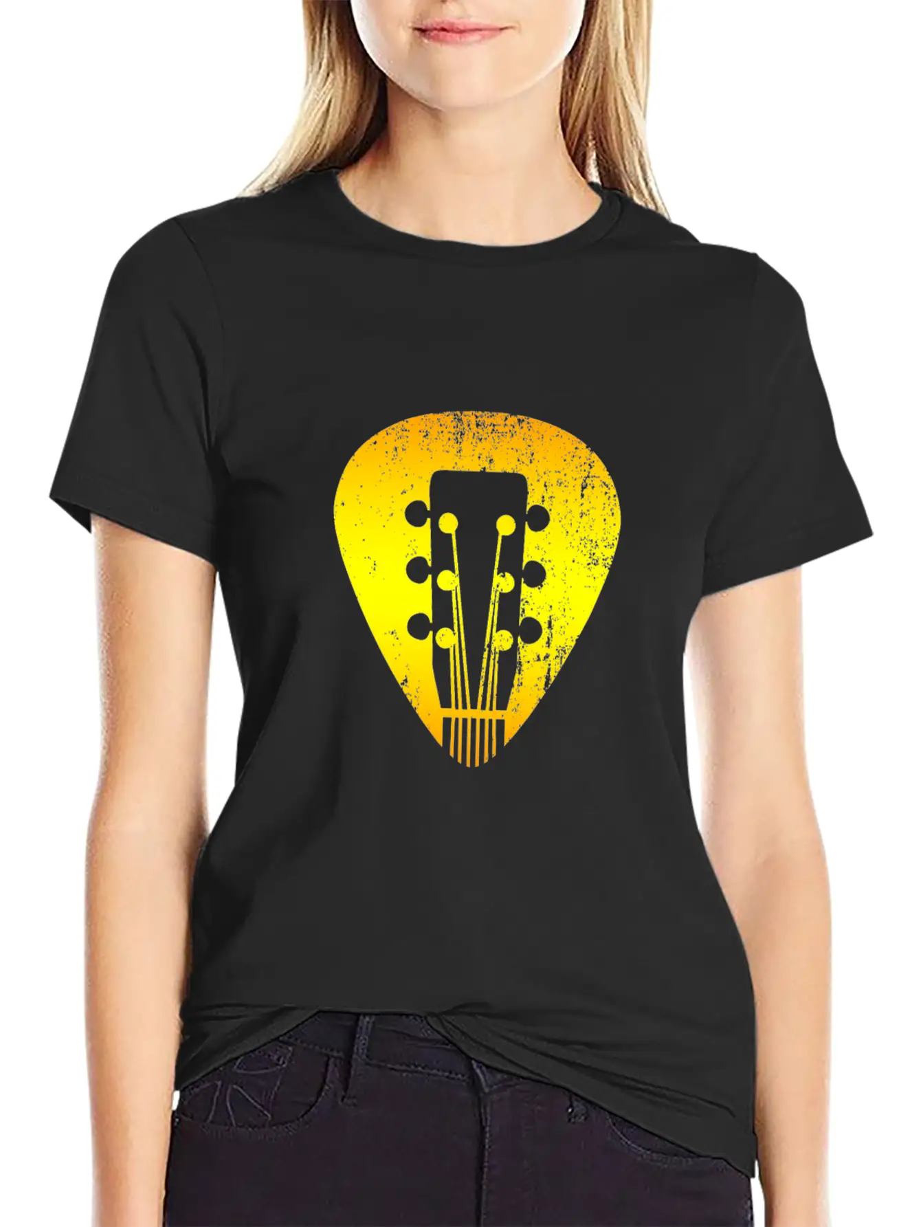 Guitar Stylish Everyday T-Shirt – Unisex Basic Cotton Tee