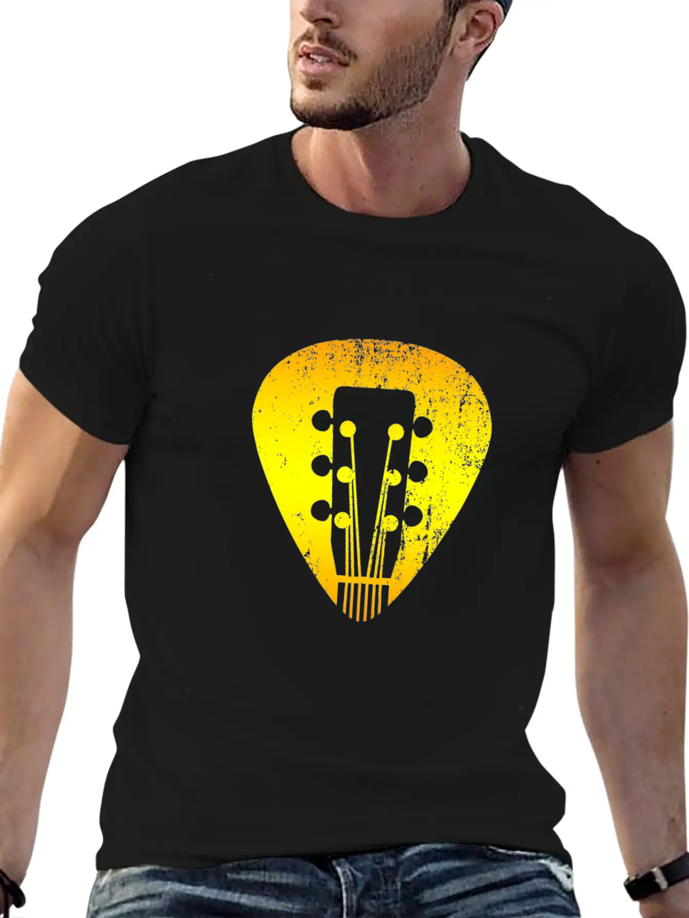 Guitar Stylish Everyday T-Shirt – Unisex Basic Cotton Tee