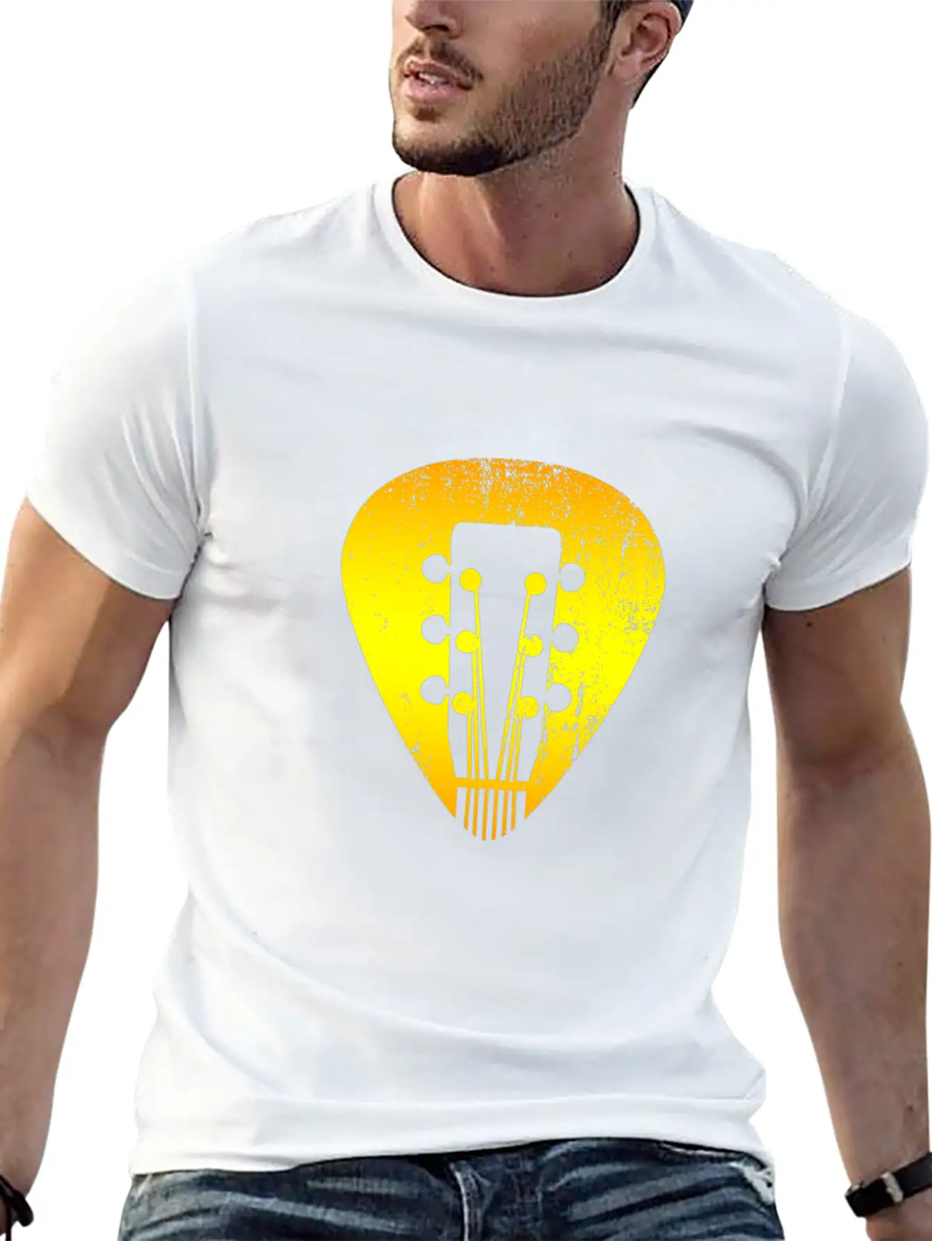 Guitar Stylish Everyday T-Shirt – Unisex Basic Cotton Tee