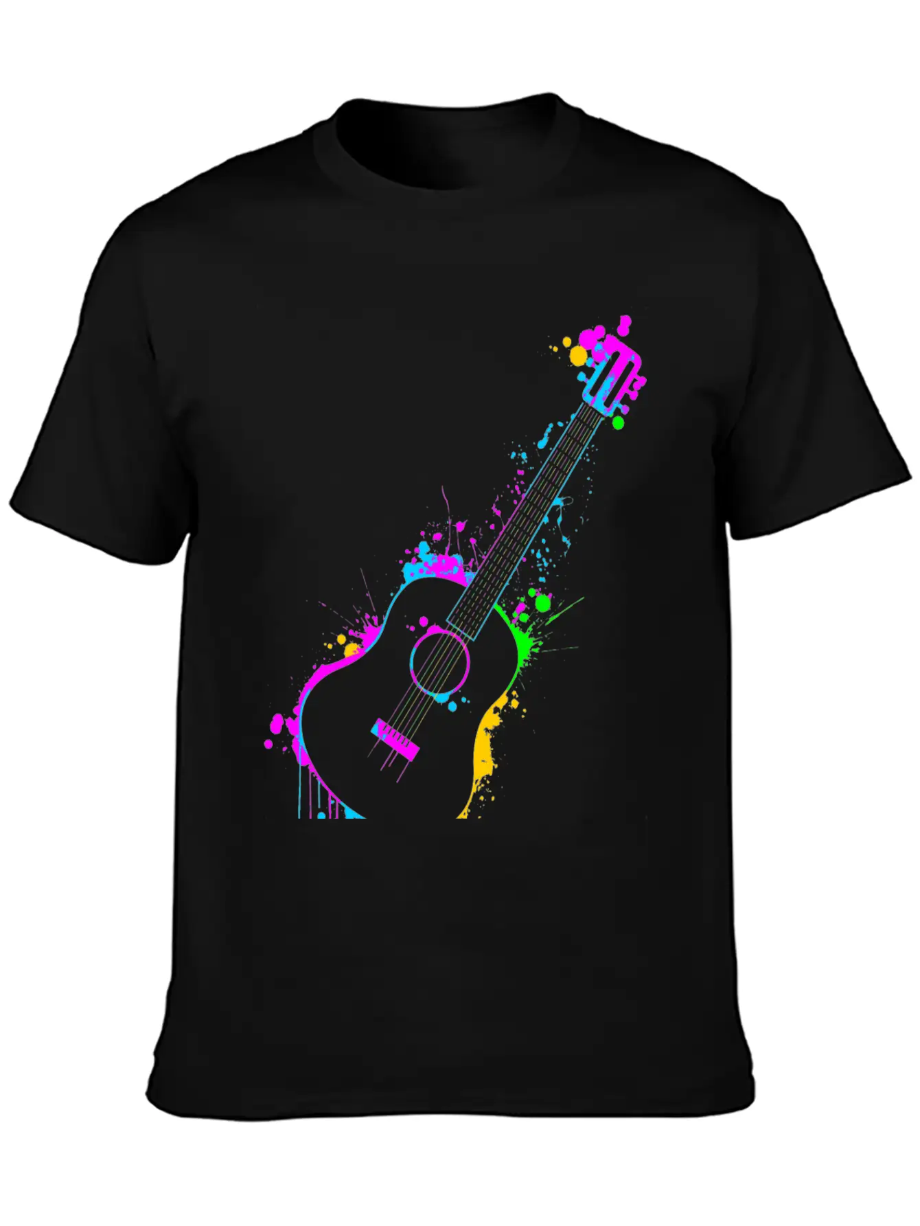 Guitar Unisex Casual T-Shirt – Clean Design For Daily Comfort