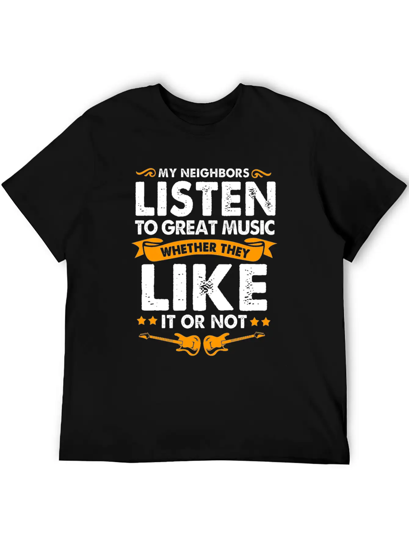 Guitar Unisex Short Sleeve Soft Cotton T-Shirt – Casual Everyday Wear