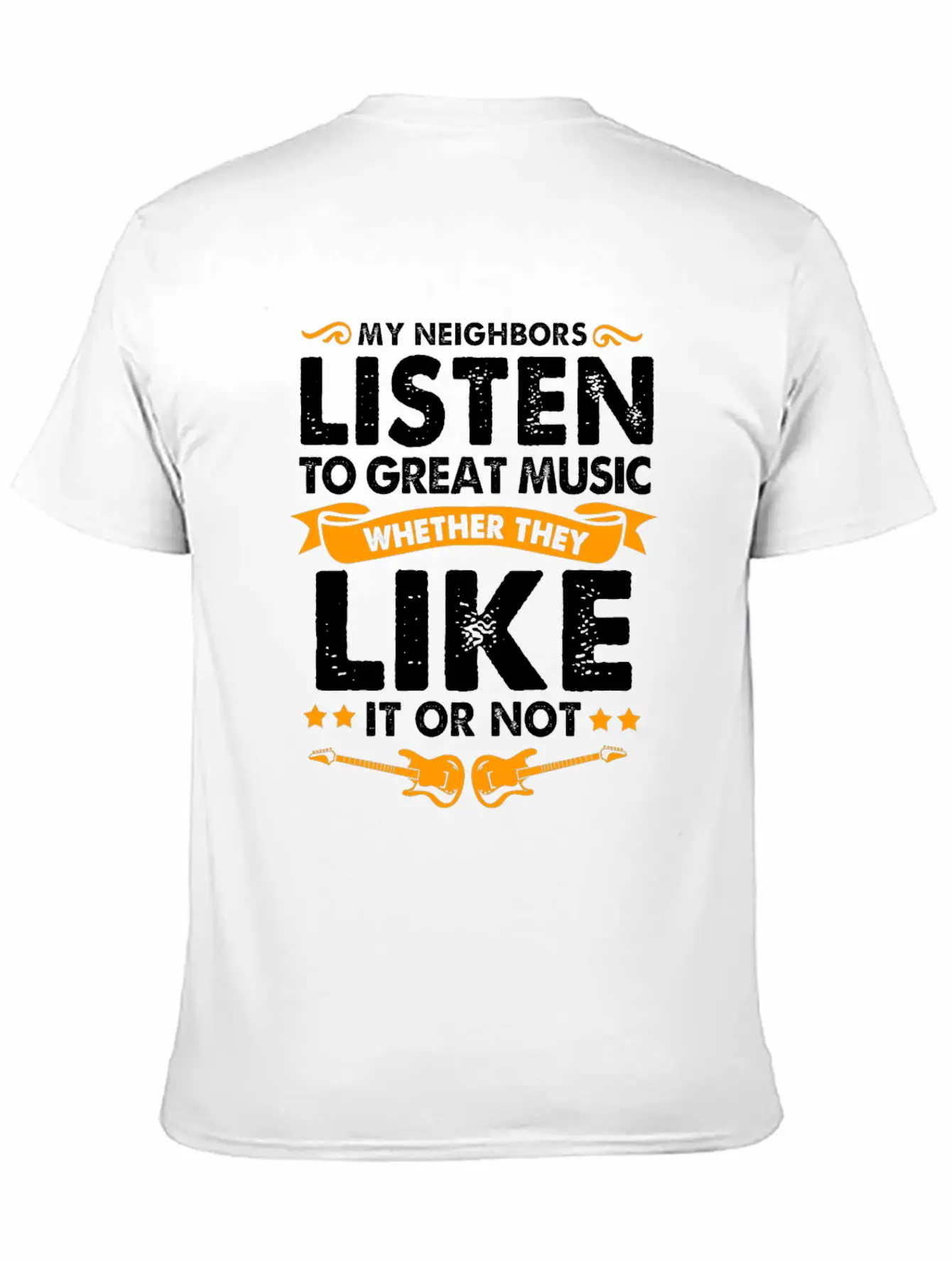 Guitar Unisex Short Sleeve Soft Cotton T-Shirt – Casual Everyday Wear