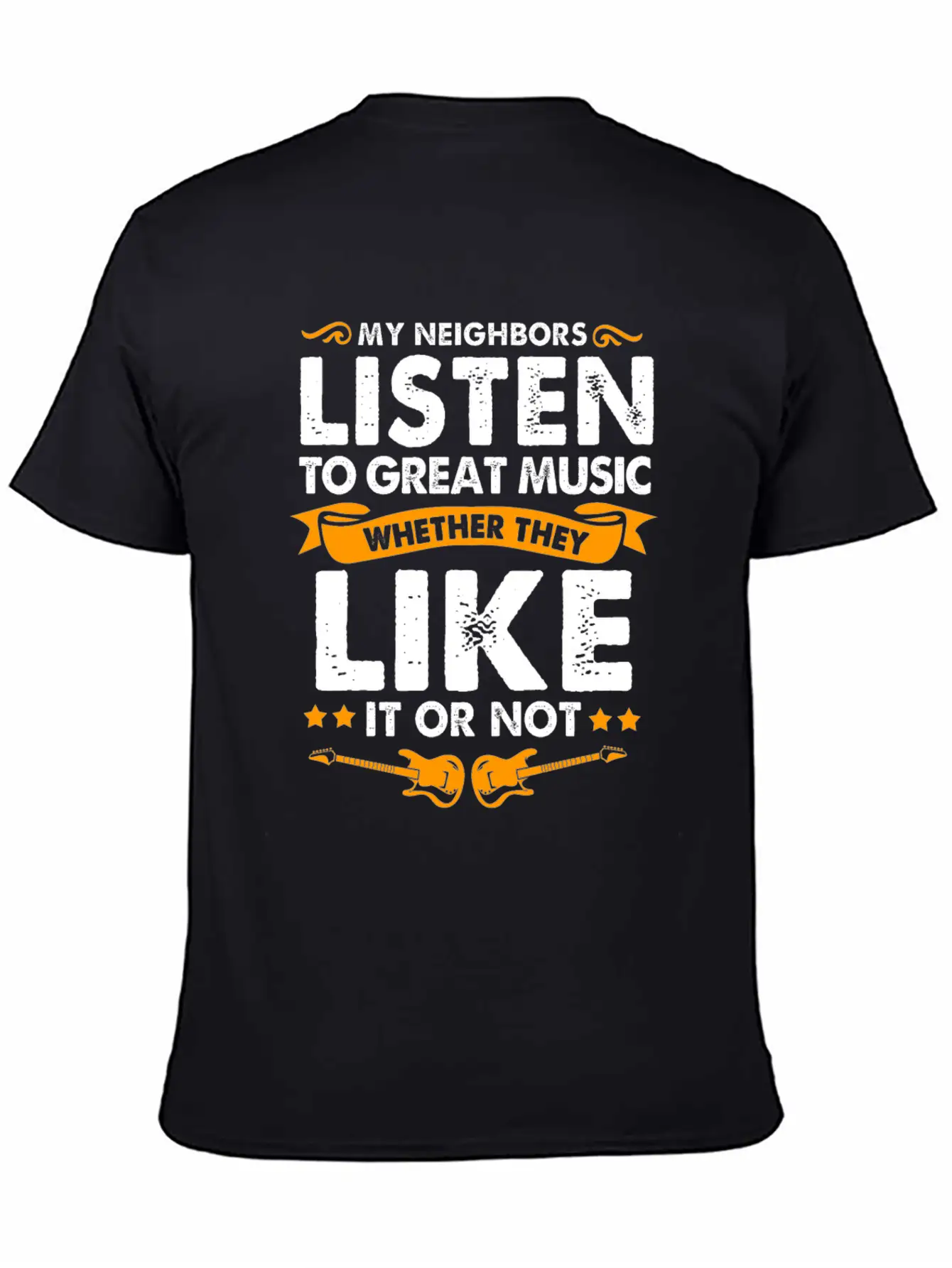 Guitar Unisex Short Sleeve Soft Cotton T-Shirt – Casual Everyday Wear
