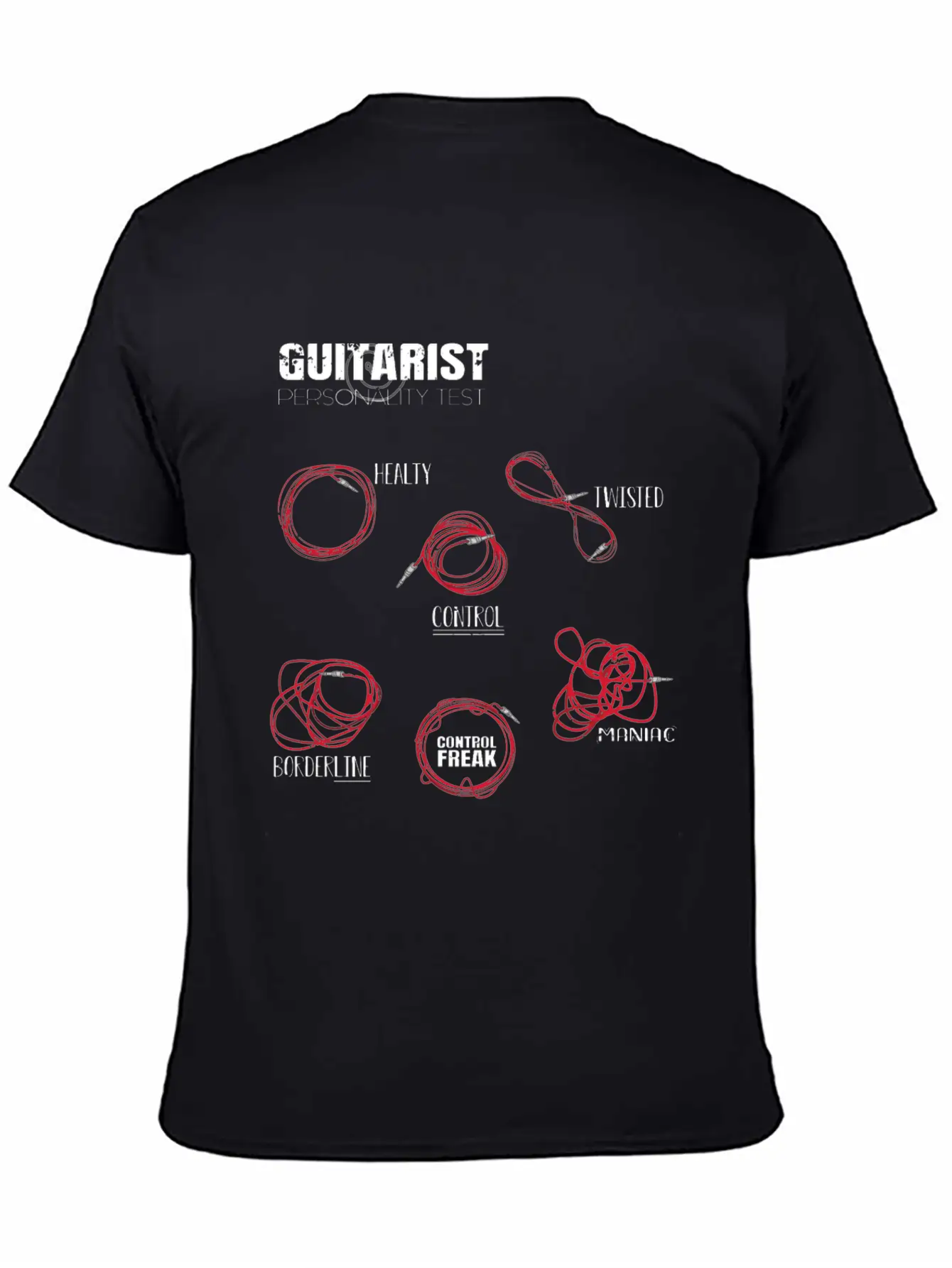 Guitarist Personalities Unisex Short Sleeve Soft Cotton T-Shirt – Casual Everyday Wear