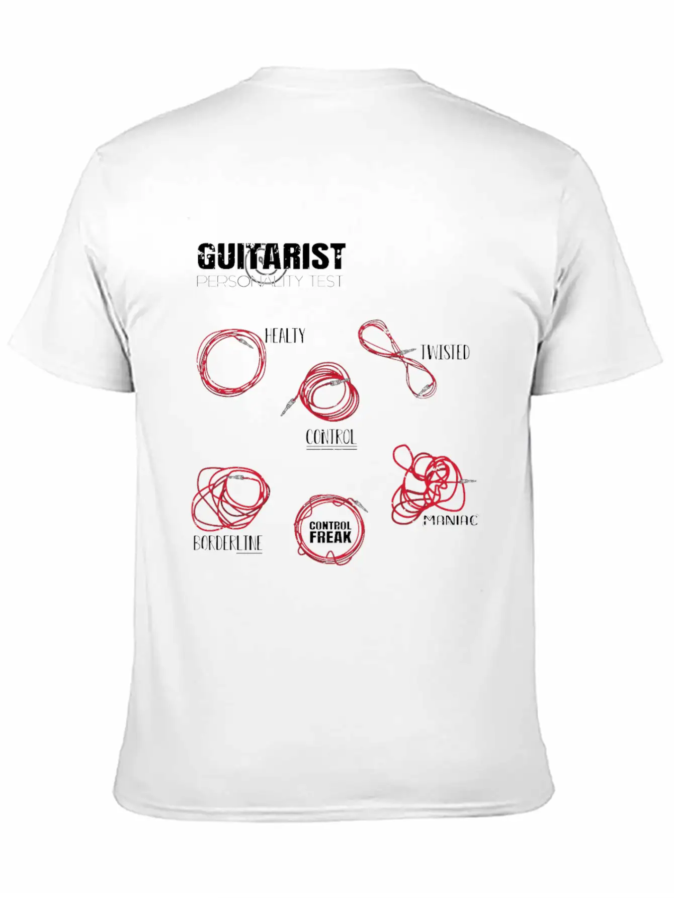 Guitarist Personalities Unisex Short Sleeve Soft Cotton T-Shirt – Casual Everyday Wear