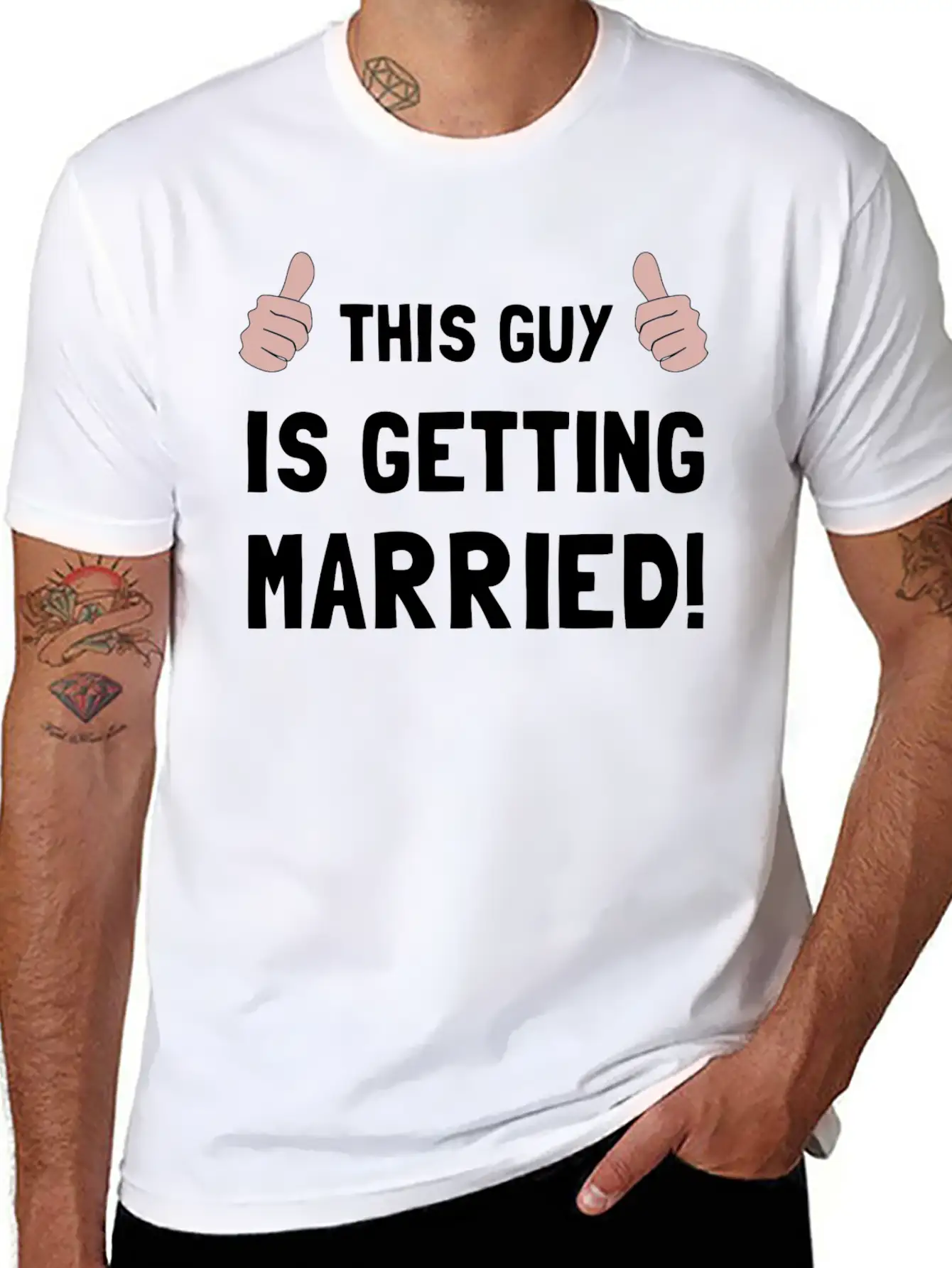 Guy Getting Married Funny Stylish Everyday T-Shirt – Unisex Basic Cotton Tee