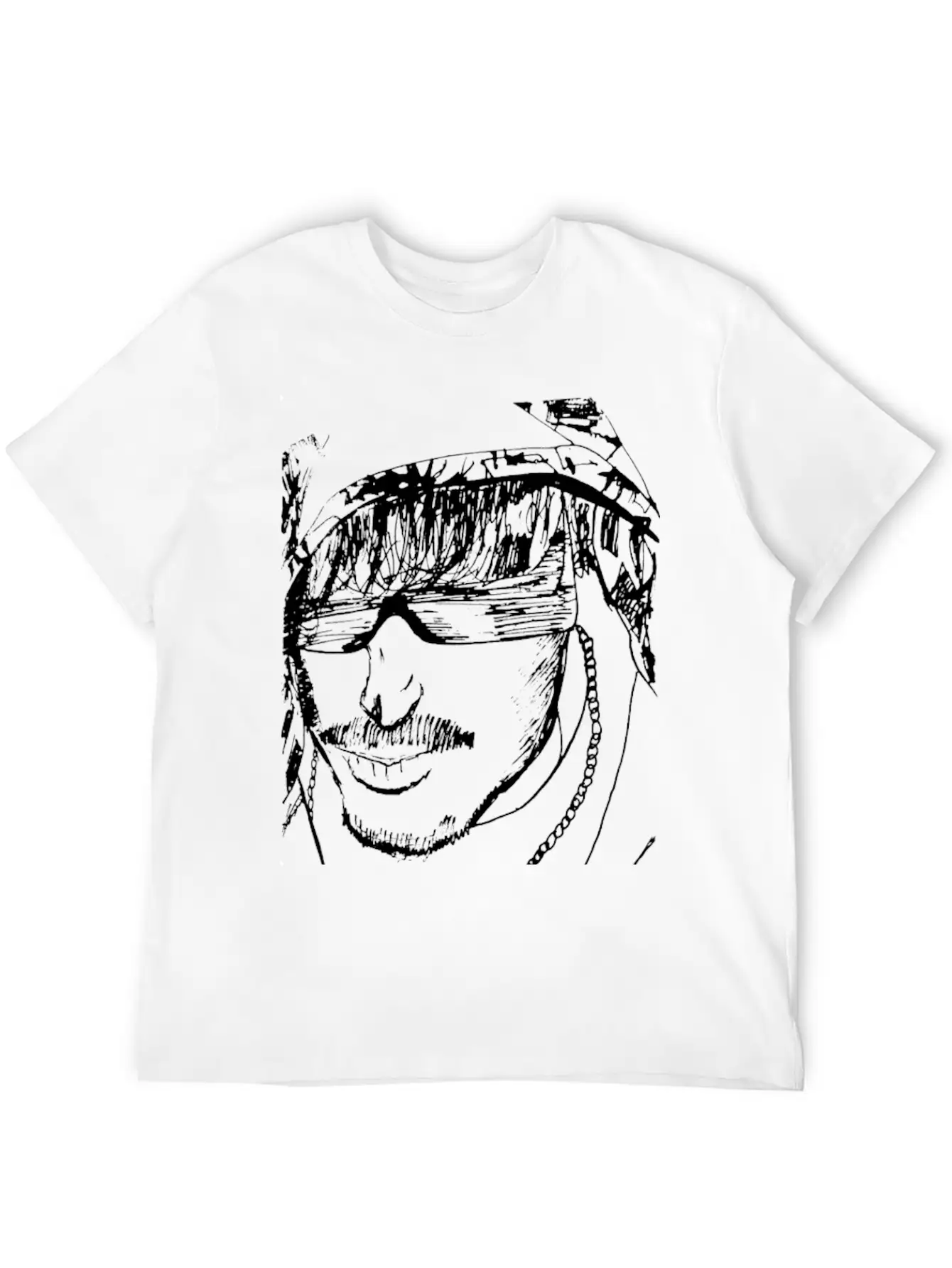 Guy With Hoodie Sketch Timeless Short Sleeve Tee – Comfy And Minimalist Design