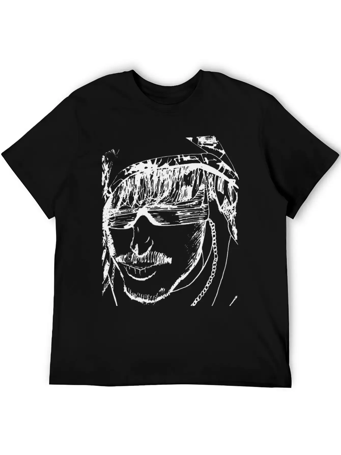 Guy With Hoodie Sketch Timeless Short Sleeve Tee – Comfy And Minimalist Design