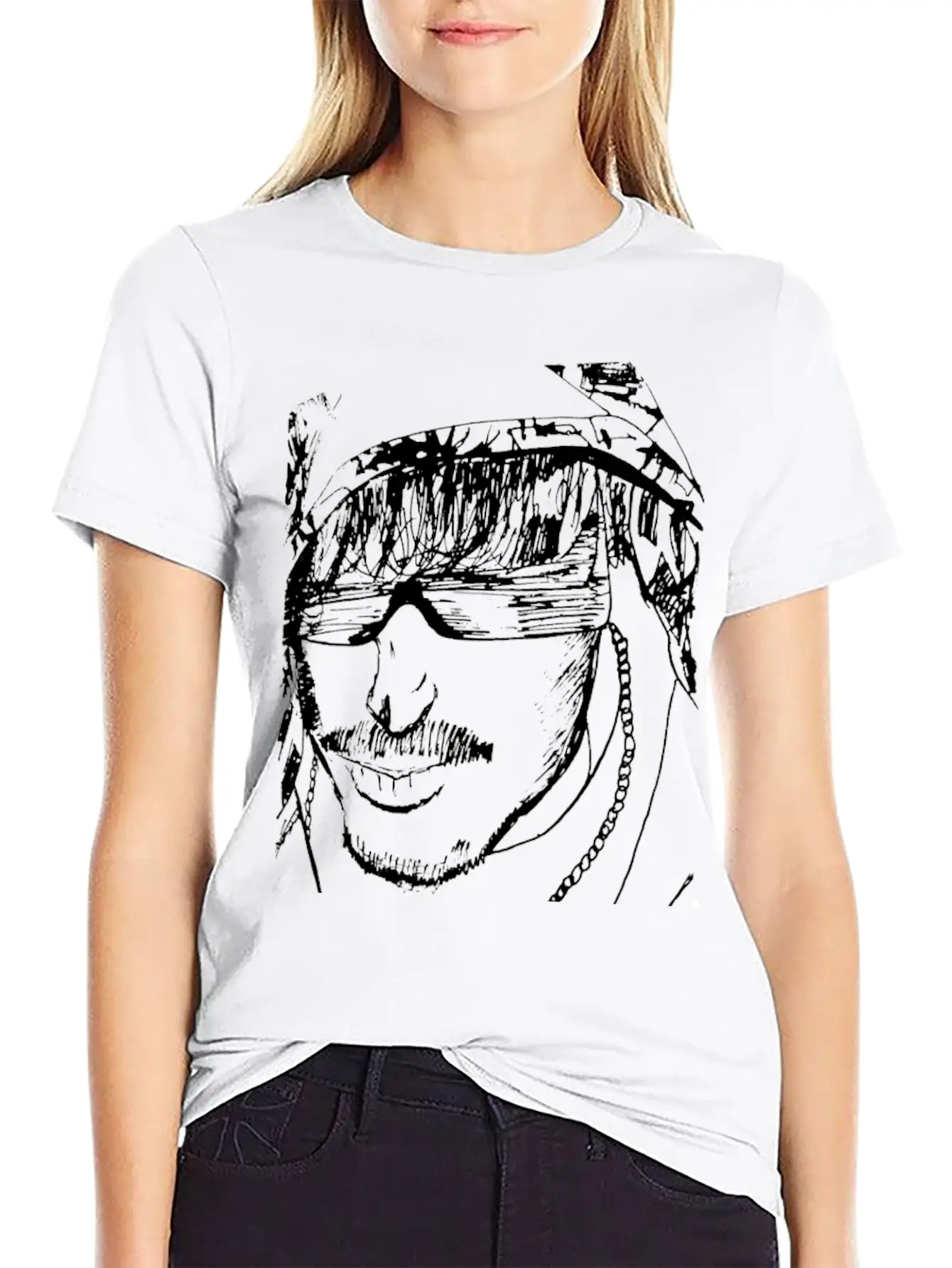 Guy With Hoodie Sketch Timeless Short Sleeve Tee – Comfy And Minimalist Design