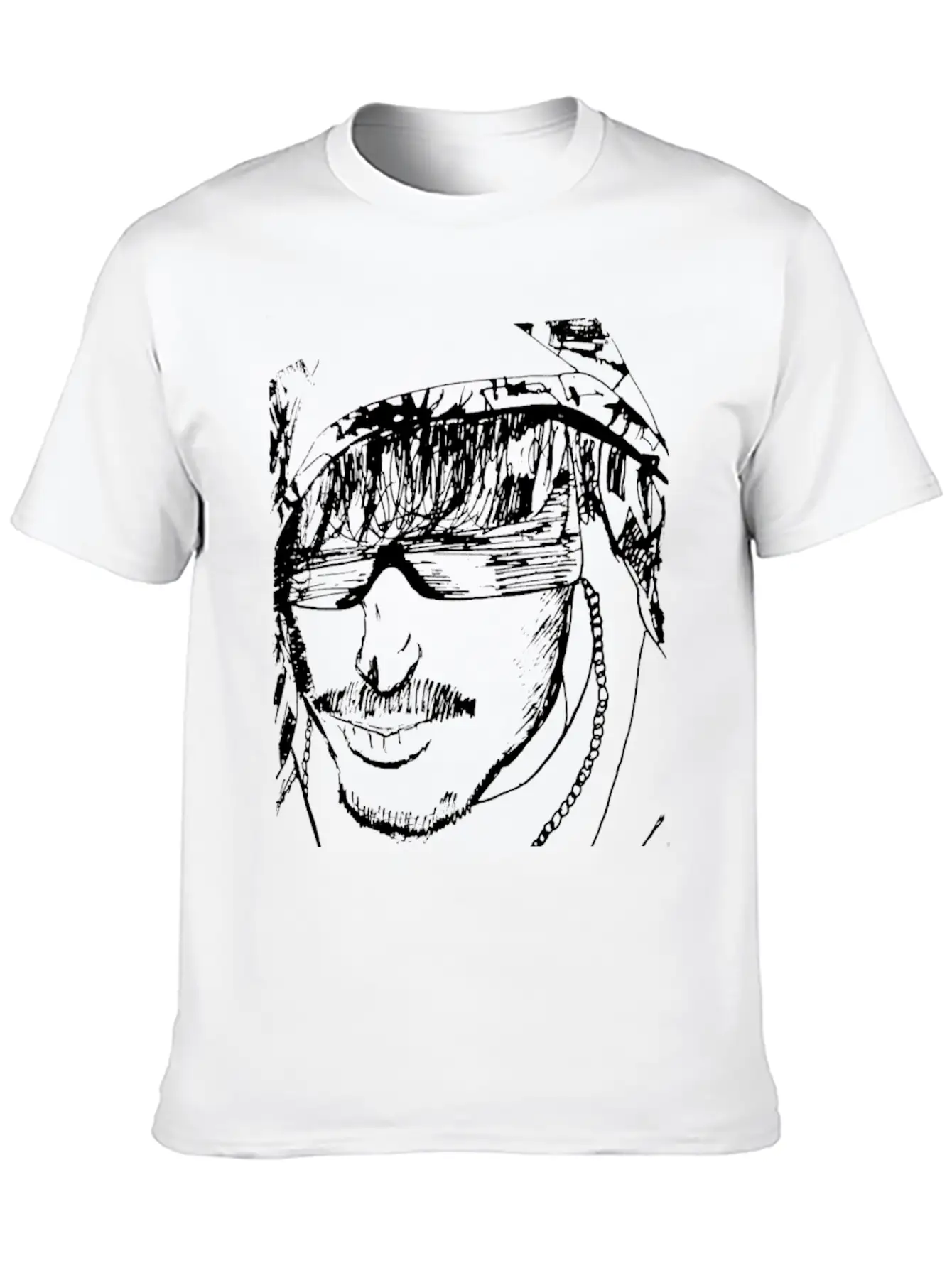 Guy With Hoodie Sketch Timeless Short Sleeve Tee – Comfy And Minimalist Design