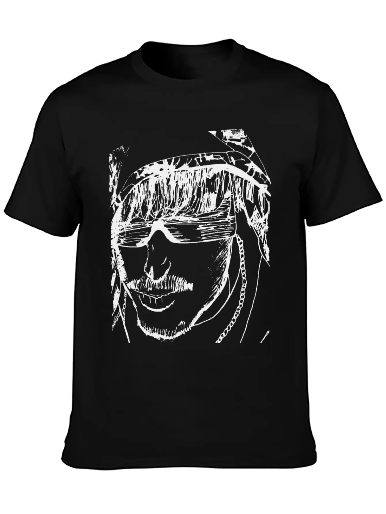 Guy With Hoodie Sketch Timeless Short Sleeve Tee – Comfy And Minimalist Design