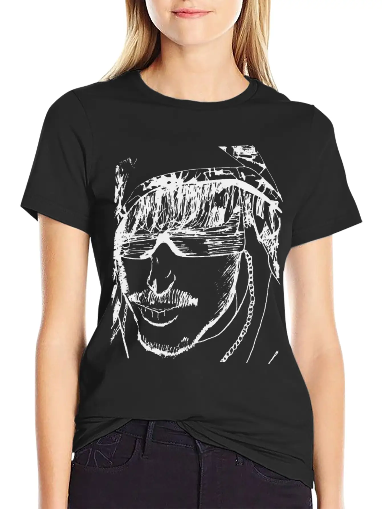Guy With Hoodie Sketch Timeless Short Sleeve Tee – Comfy And Minimalist Design