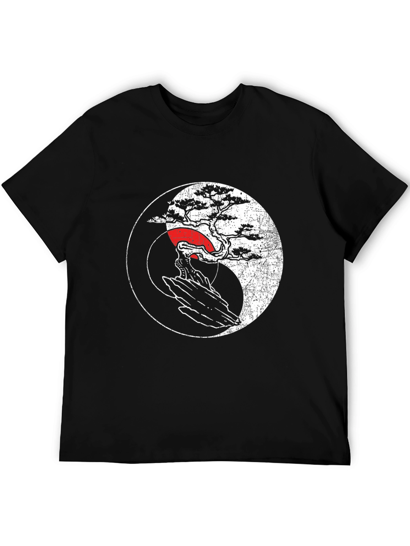 Yin Yang Bonsai Tree Graphic Tee - Unisex