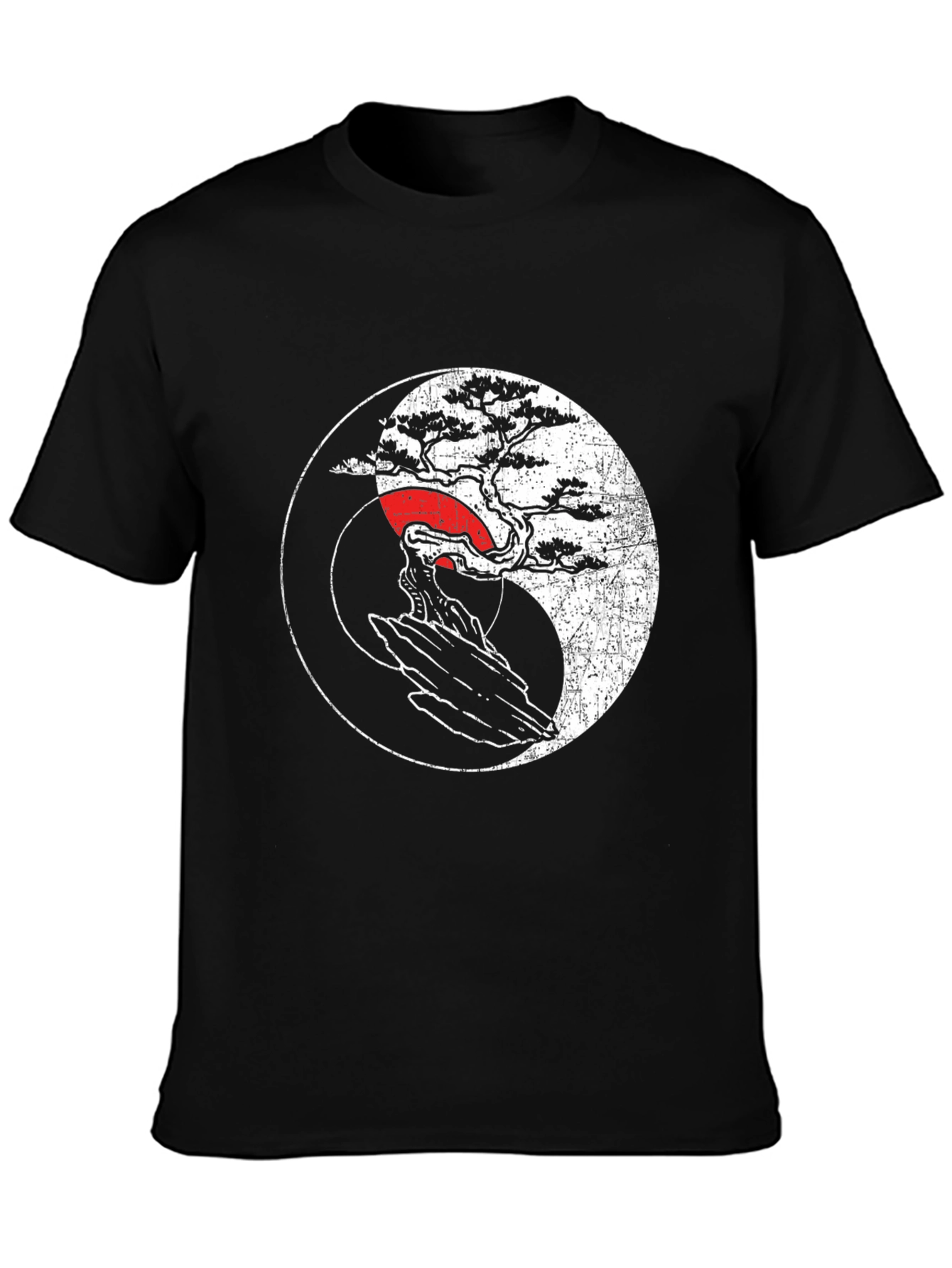 Yin Yang Bonsai Tree Graphic Tee - Unisex