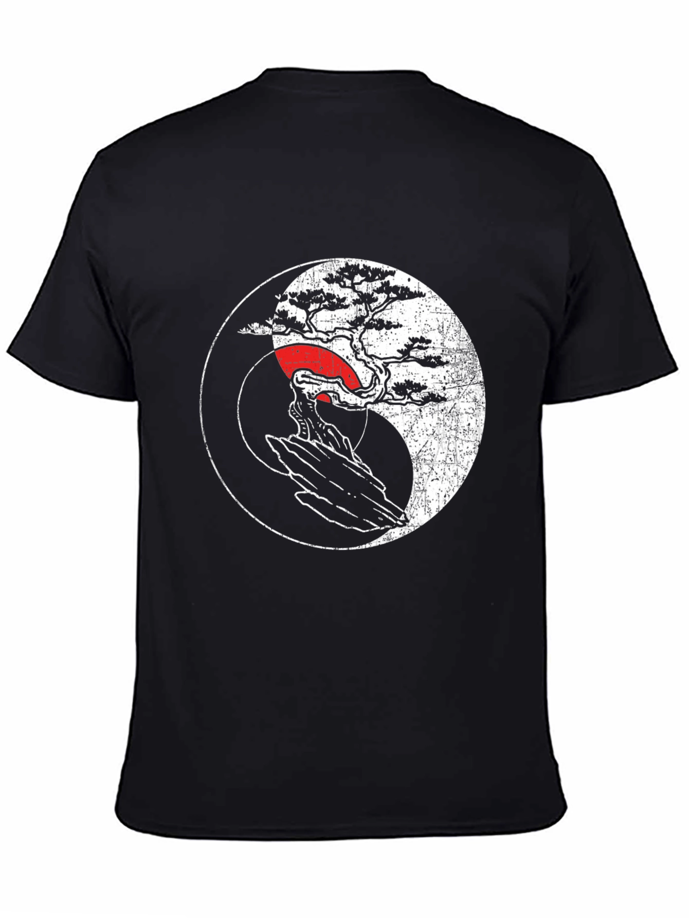 Yin Yang Bonsai Tree Graphic Tee - Unisex