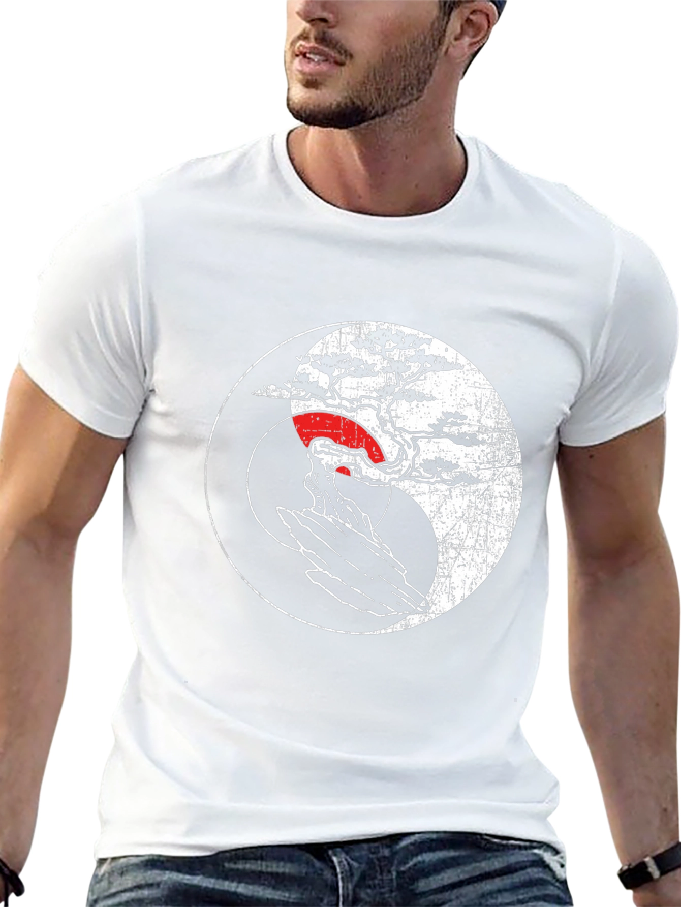 Yin Yang Bonsai Tree Graphic Tee - Unisex