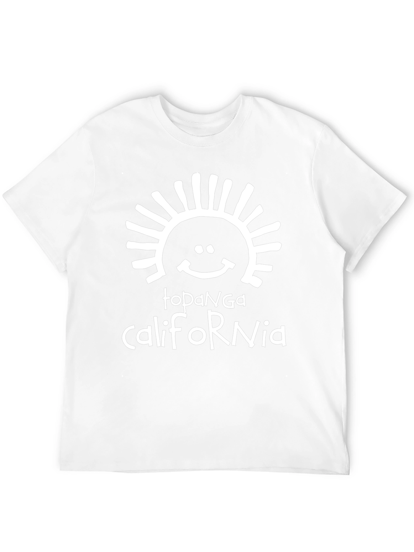 Topanga California Graphic Tee - Black Cotton Blend