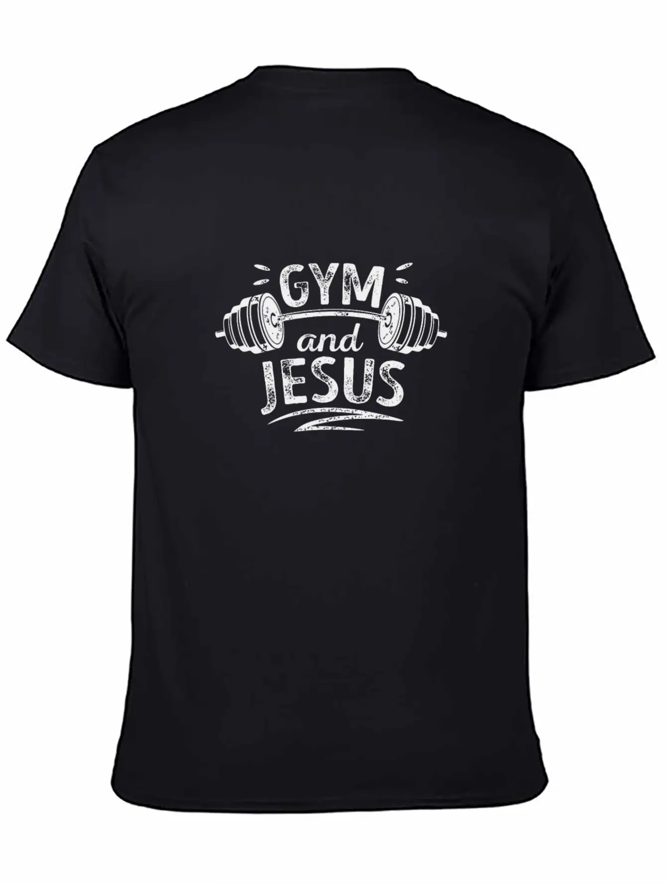 Gym And Jesus Workout Fitness Gym Christian Stylish Everyday T-Shirt – Unisex Basic Cotton Tee
