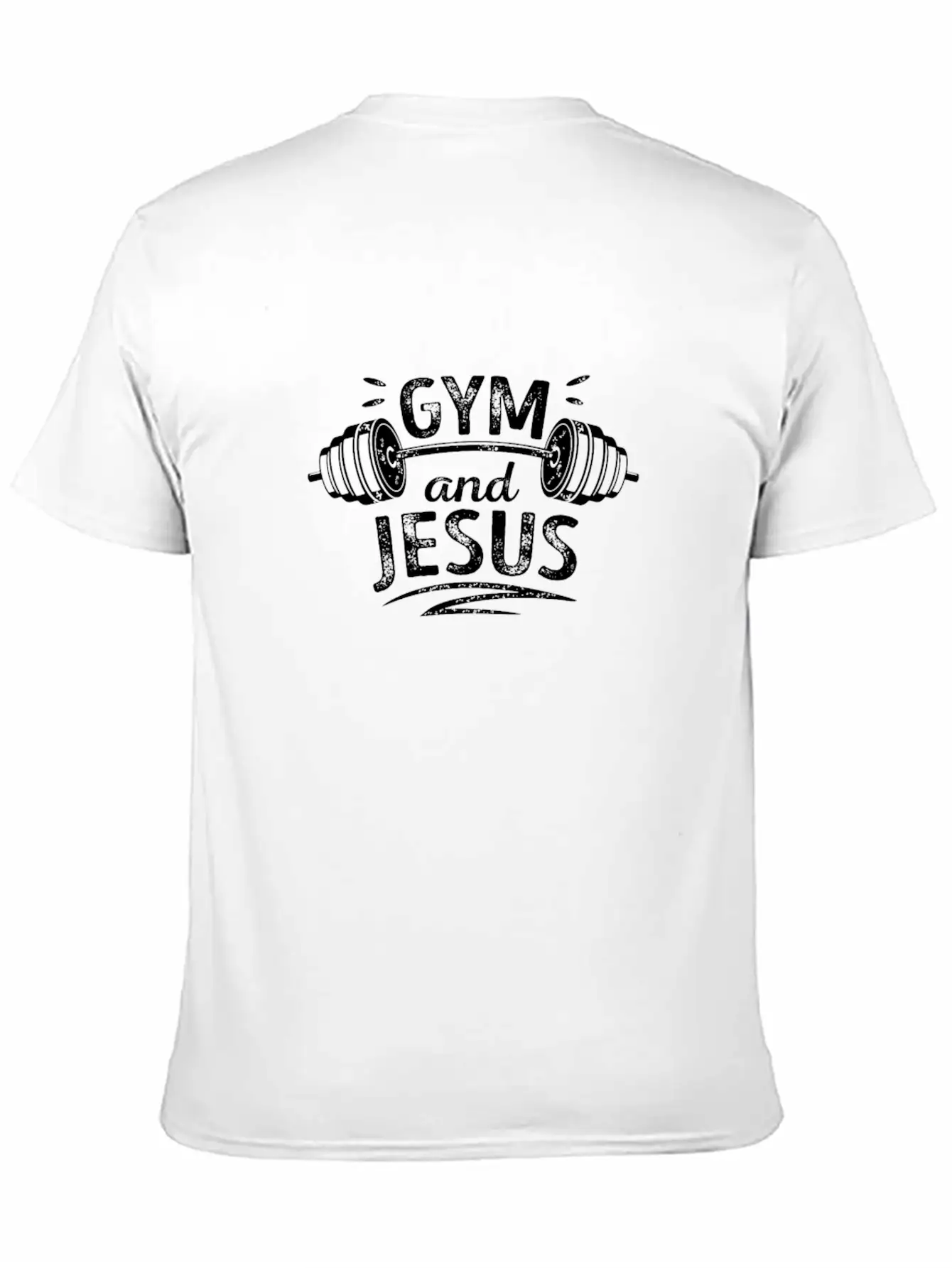 Gym And Jesus Workout Fitness Gym Christian Stylish Everyday T-Shirt – Unisex Basic Cotton Tee