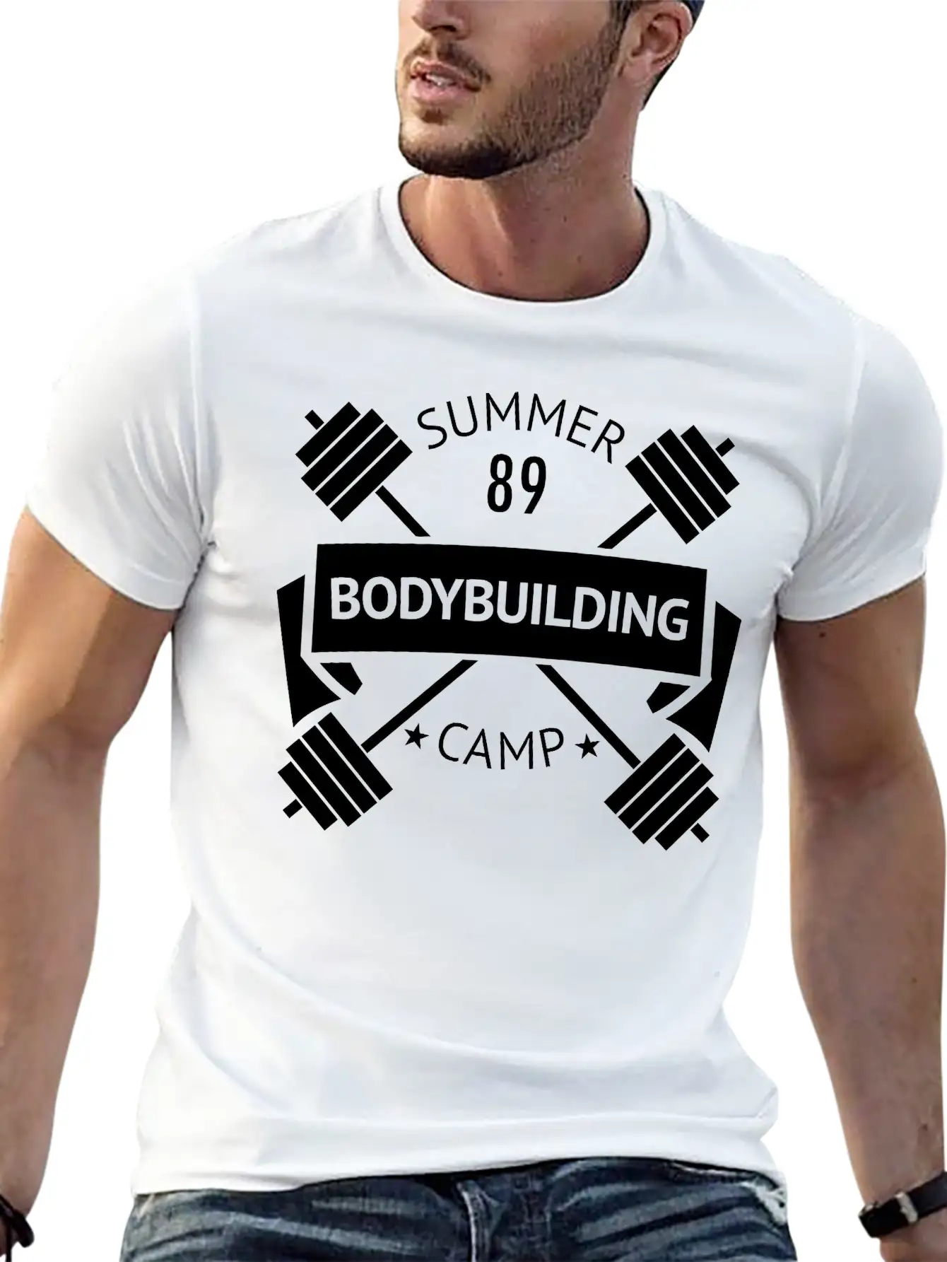 Gym Logo Comfortable Minimalist Graphic Tee – Summer Style Essential