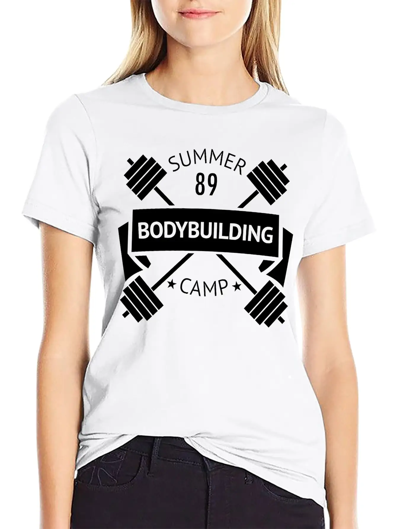 Gym Logo Comfortable Minimalist Graphic Tee – Summer Style Essential