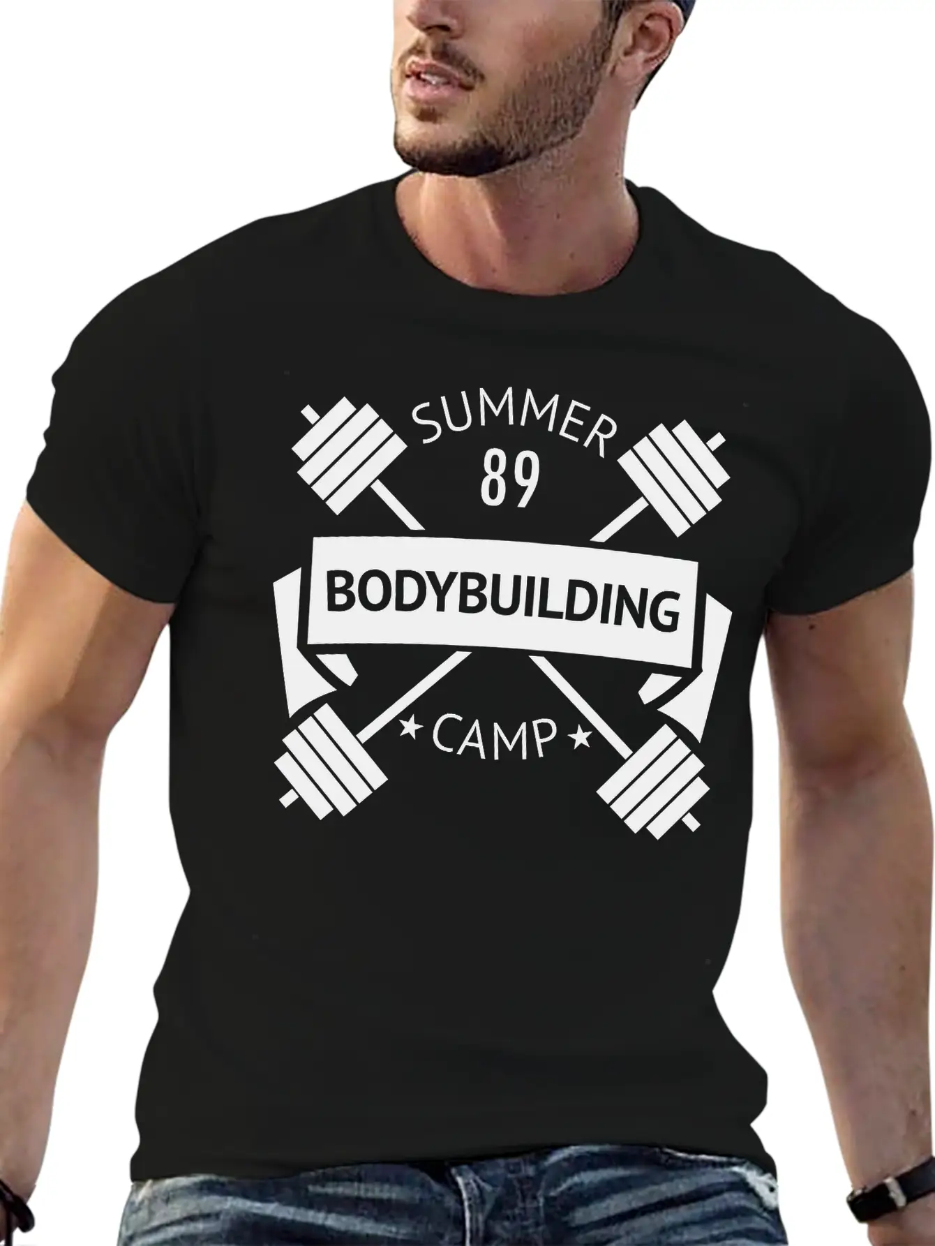 Gym Logo Comfortable Minimalist Graphic Tee – Summer Style Essential