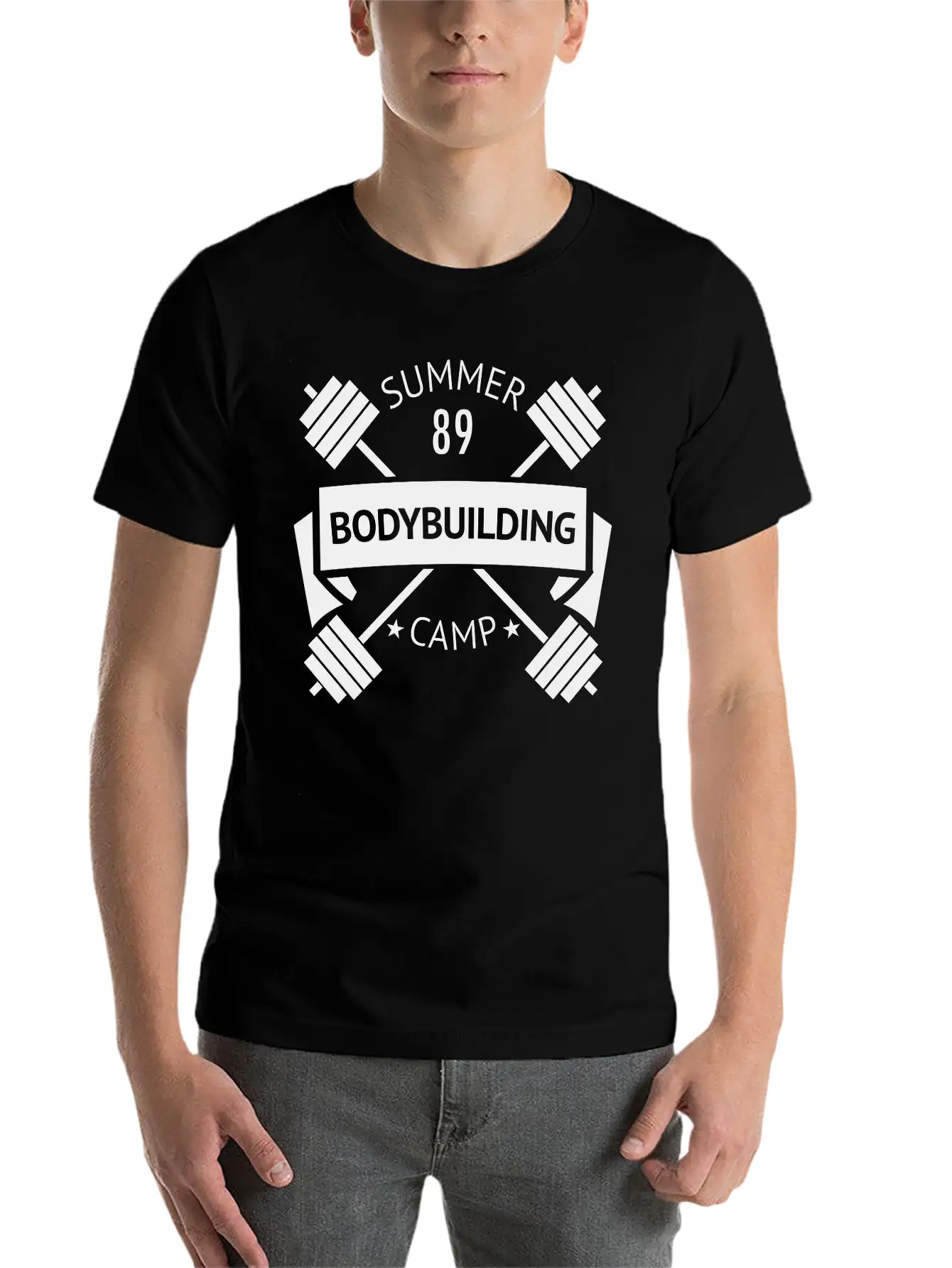 Gym Logo Comfortable Minimalist Graphic Tee – Summer Style Essential