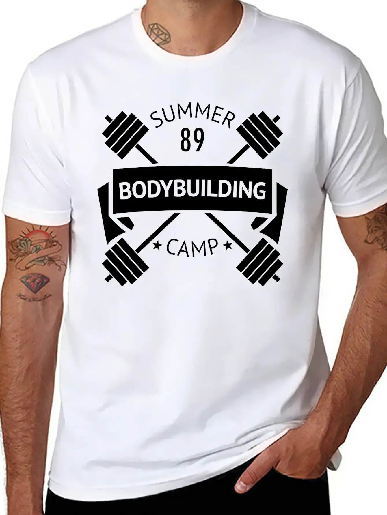 Gym Logo Comfortable Minimalist Graphic Tee – Summer Style Essential