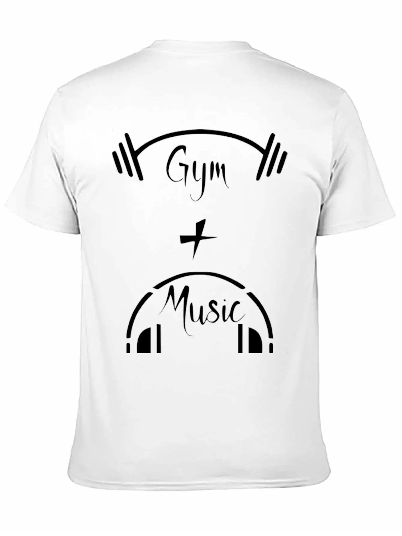 Gym Music Comfortable Minimalist Graphic Tee – Summer Style Essential