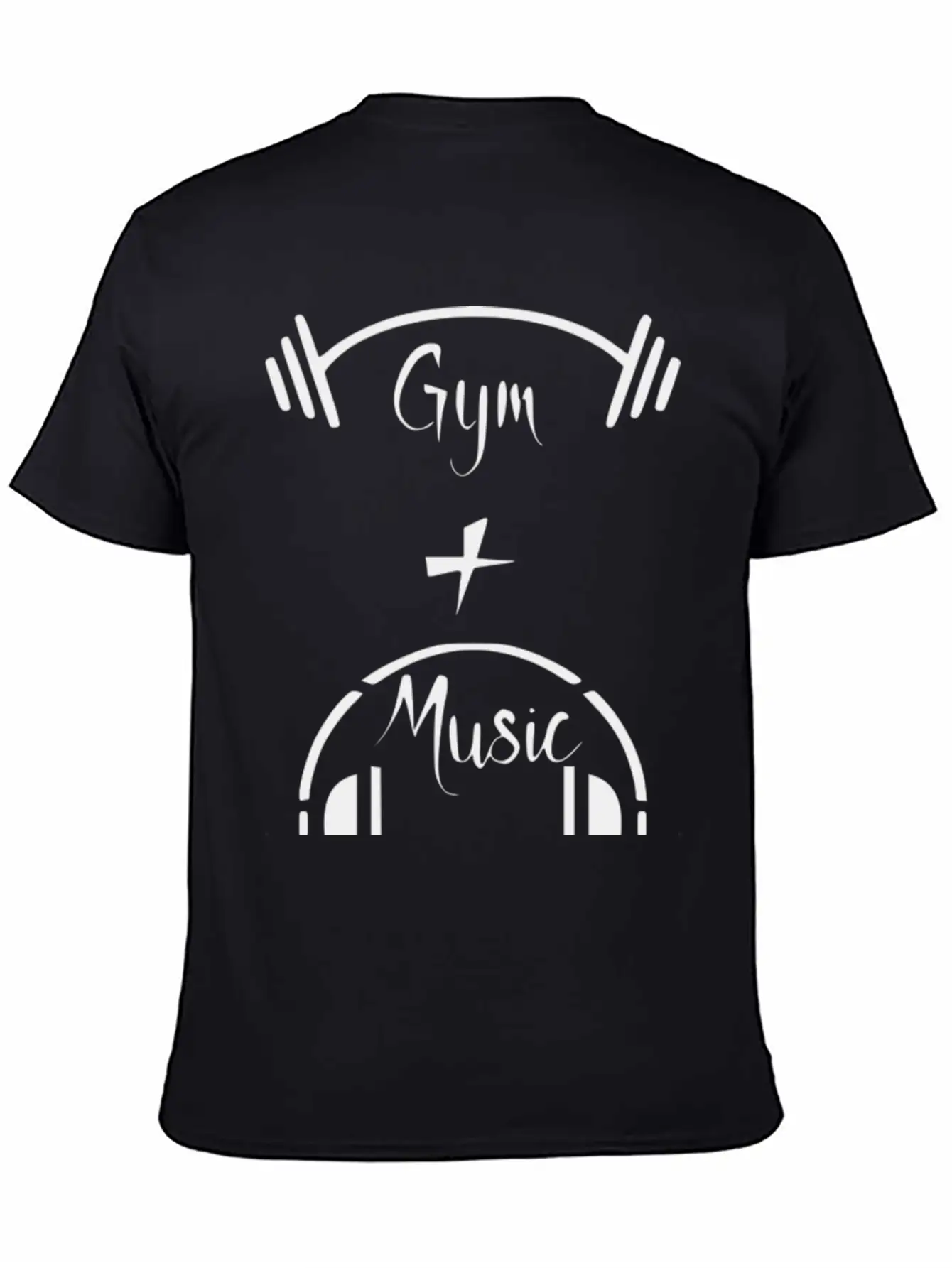 Gym Music Comfortable Minimalist Graphic Tee – Summer Style Essential