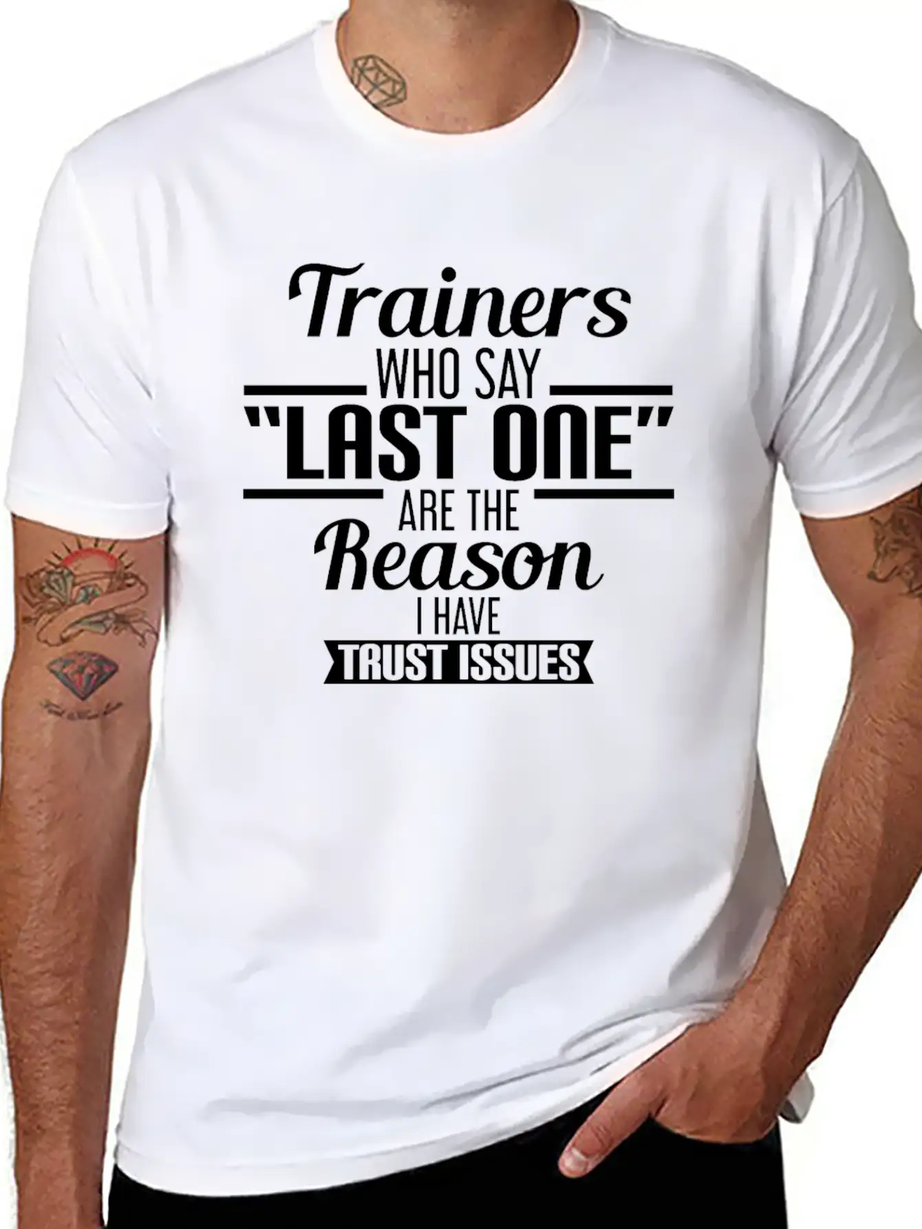 Gym - Personal Trainers Who Say Last One Are The Unisex Short Sleeve Soft Cotton T-Shirt – Casual Everyday Wear
