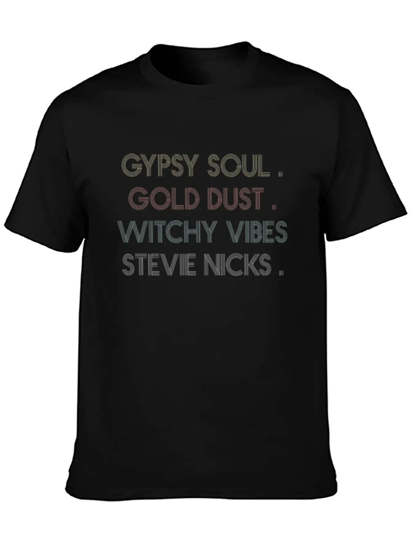 Gypsy Soul Gold Dust Witchy Vibes Stylish Everyday T-Shirt – Unisex Basic Cotton Tee