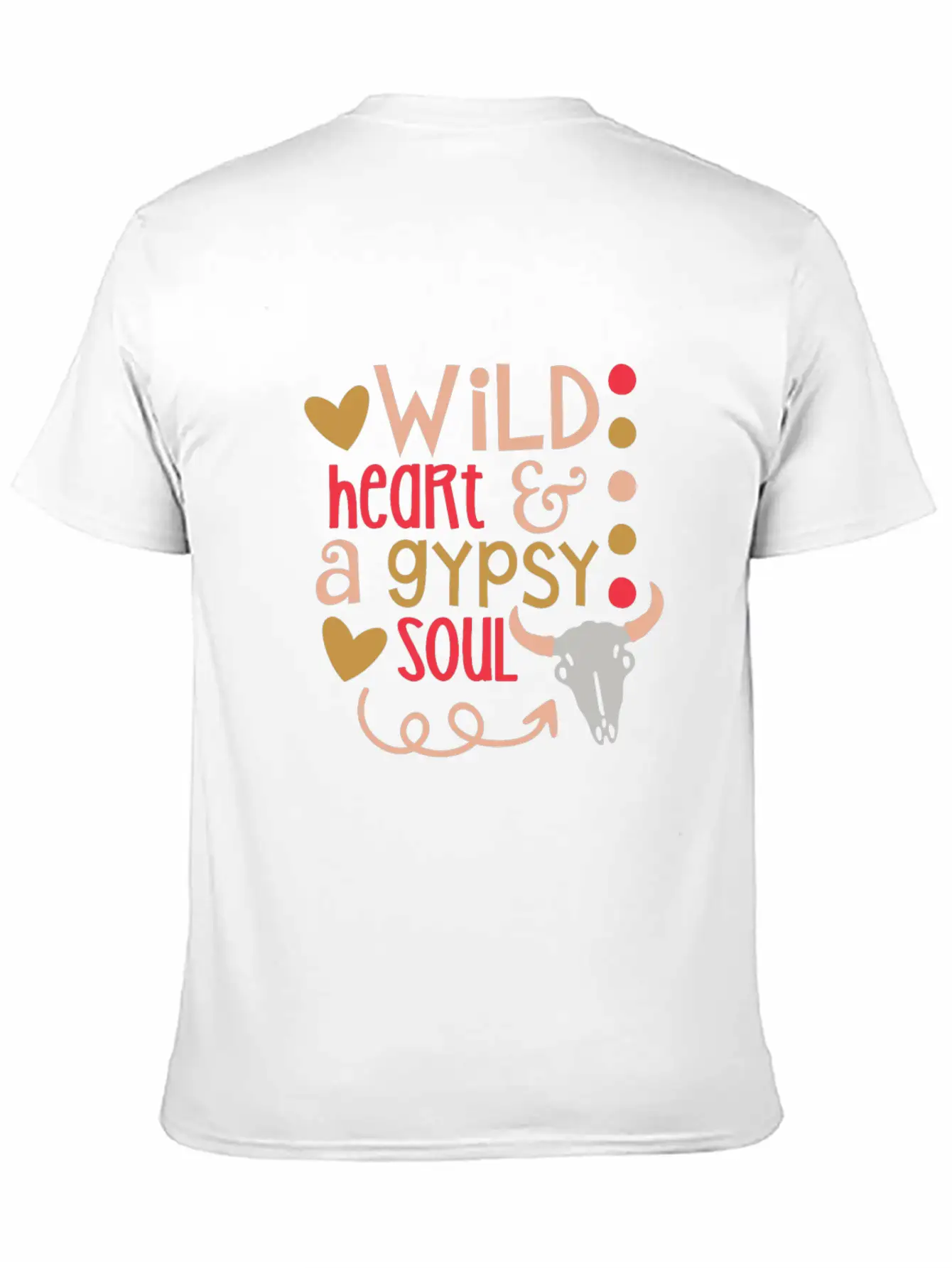 Gypsy Soul Shirt Wild Heart Gypsy Soul Distressed Unisex Short Sleeve Soft Cotton T-Shirt – Casual Everyday Wear