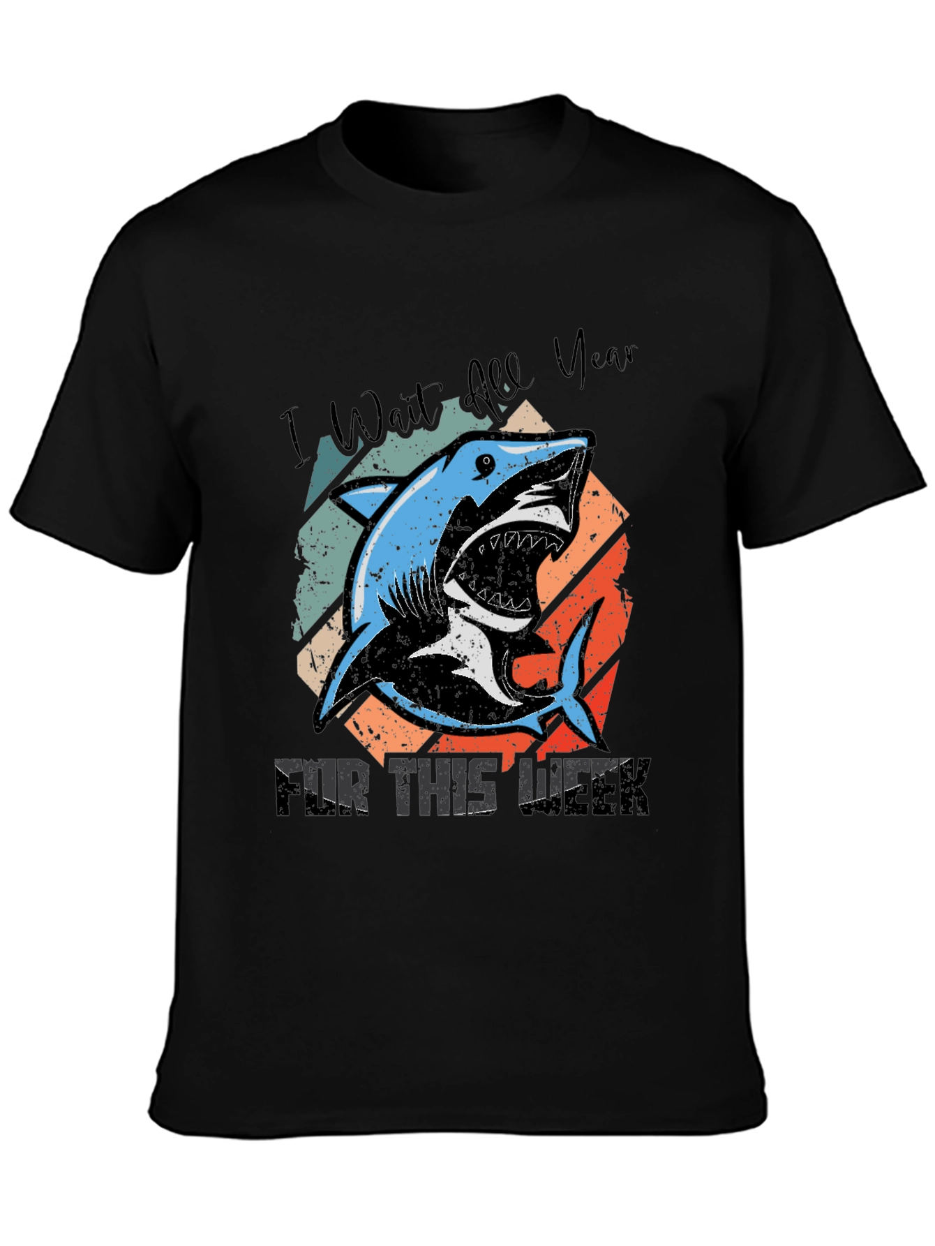 Shark Week Tee - I Wait All Year T-Shirt