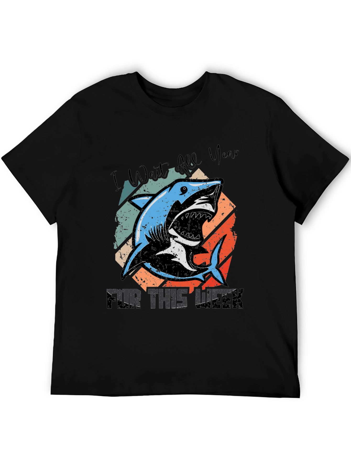 Shark Week Tee - I Wait All Year T-Shirt