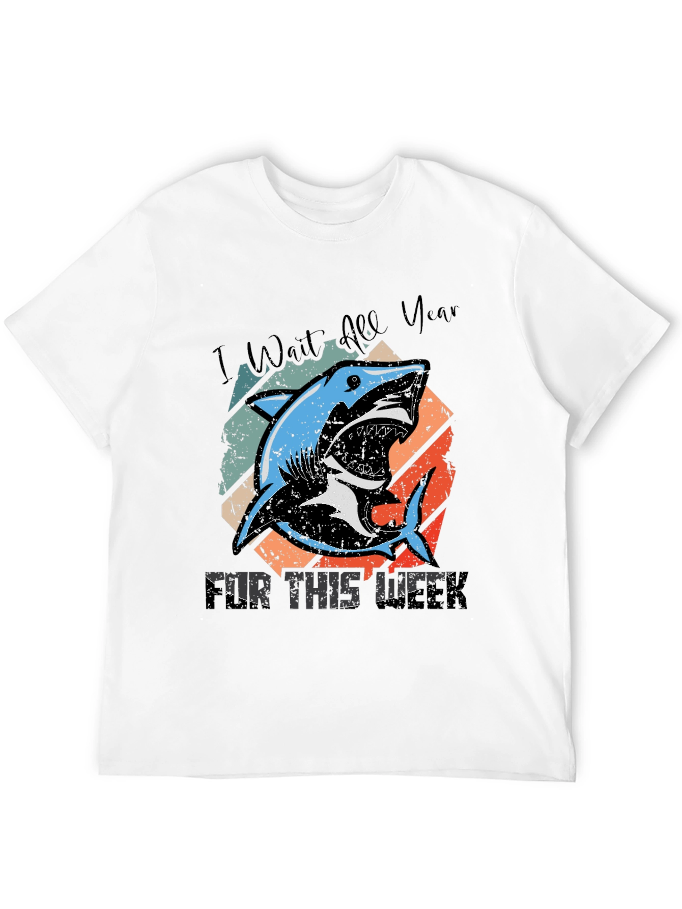 Shark Week Tee - I Wait All Year T-Shirt