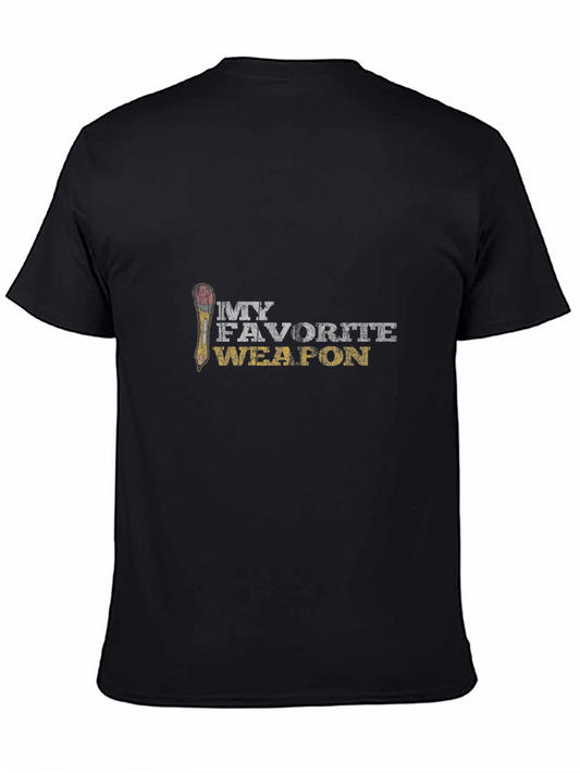 My Favorite Weapon Graphic T-Shirt - Black